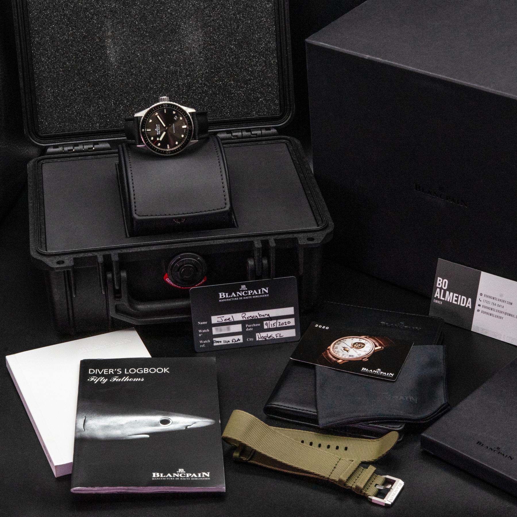 Blancpain Fifty Fathoms Bathyscaphe 5000-1110-B52A