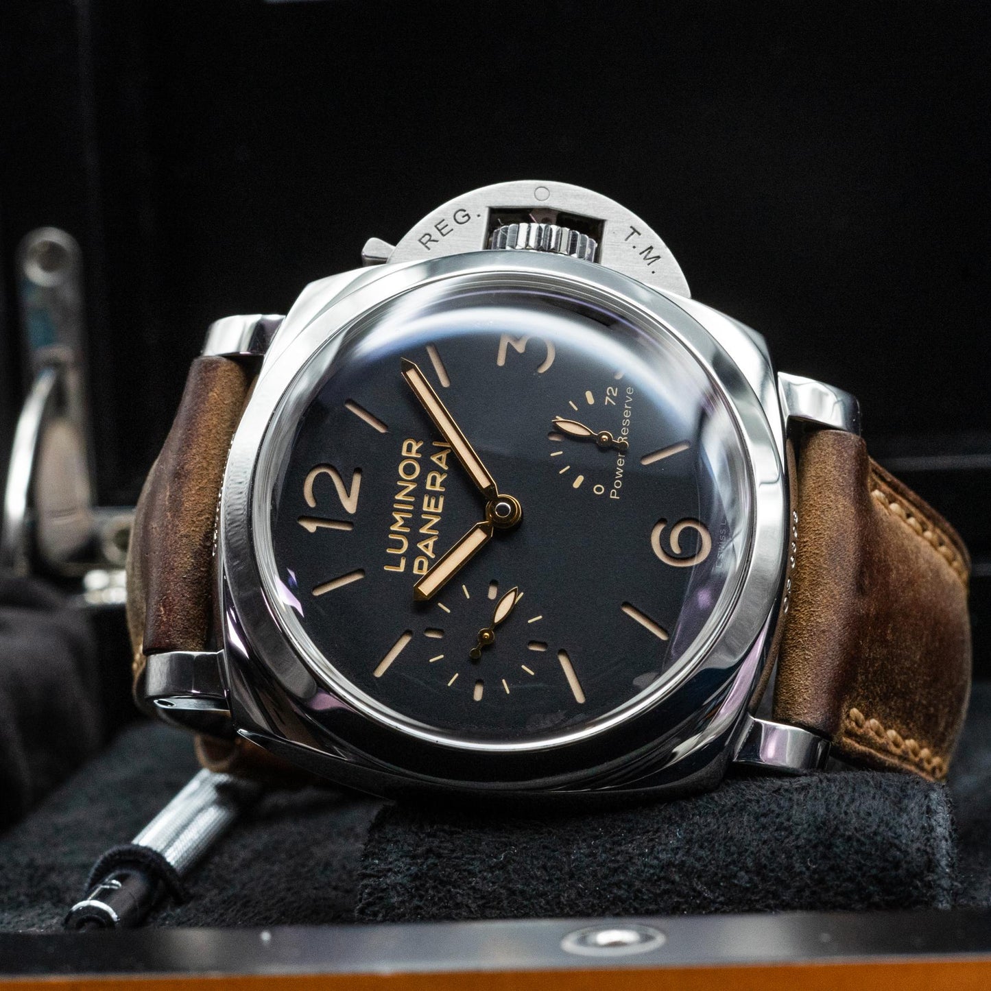 Panerai PAM00423 Luminor 1950 Power Reserve 47mm Steel Black 2013 Papers