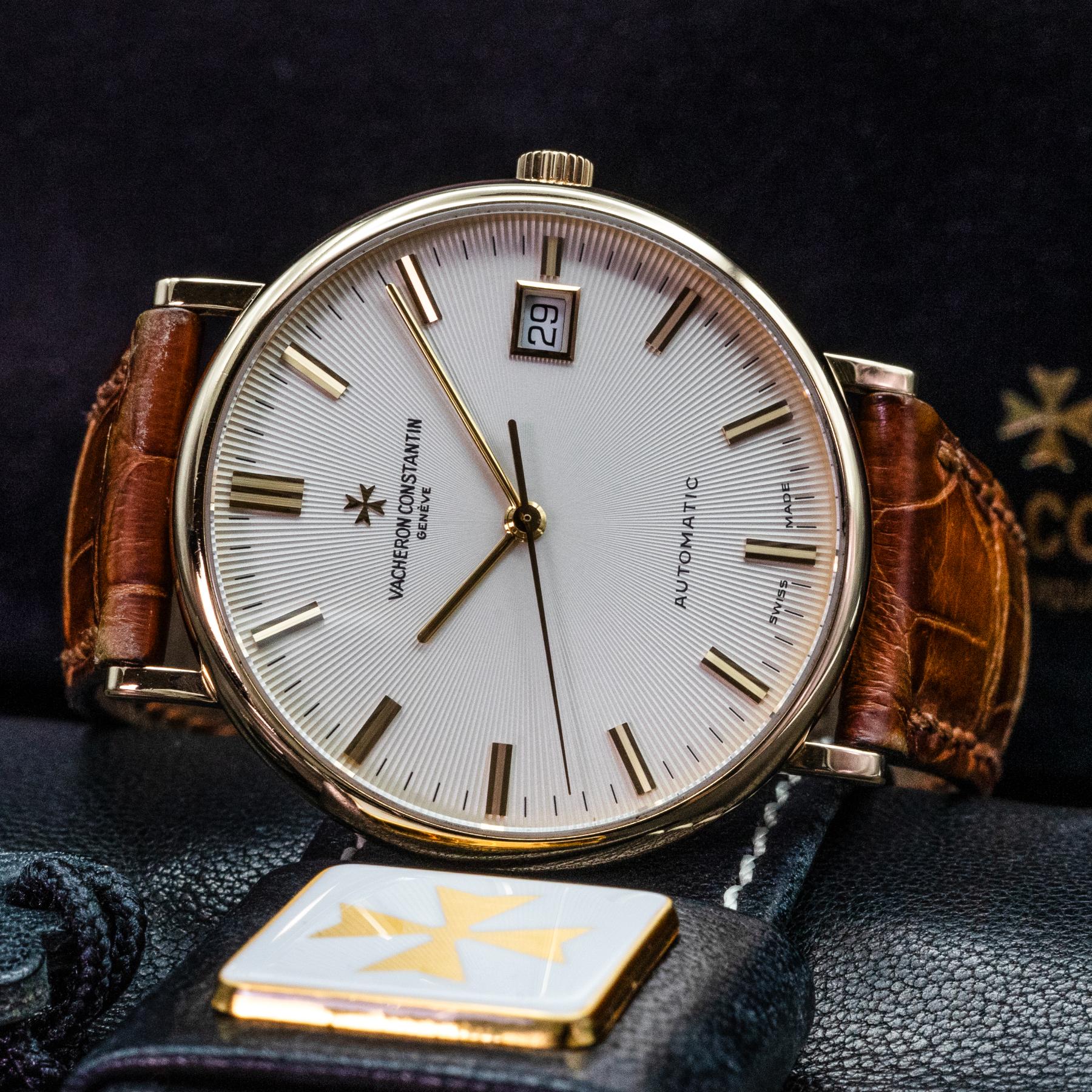 Vacheron Constantin Patrimony 42002 35mm Yellow Gold Champagne Dial Papers