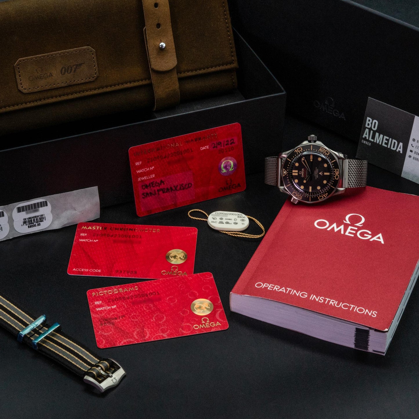 Omega Seamaster 007 No Time To Die 210.90.42.20.01.001 42mm Titanium Box Papers 2022