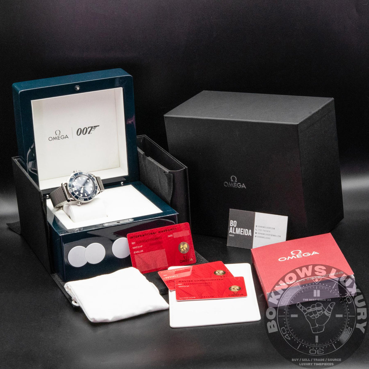 Omega Seamaster 300M James Bond 60th 210.30.42.20.03.002 Box Papers 2024