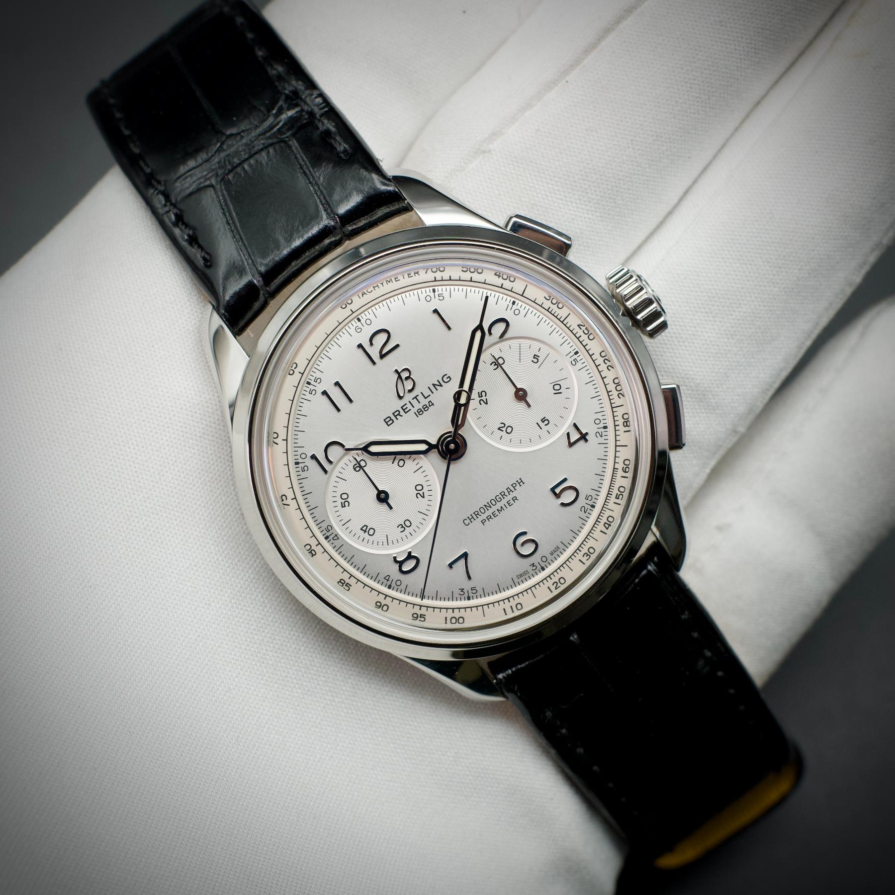Breitling Premier B09 Chronograph Silver Dial Stainless Steel - 40mm - AB0930