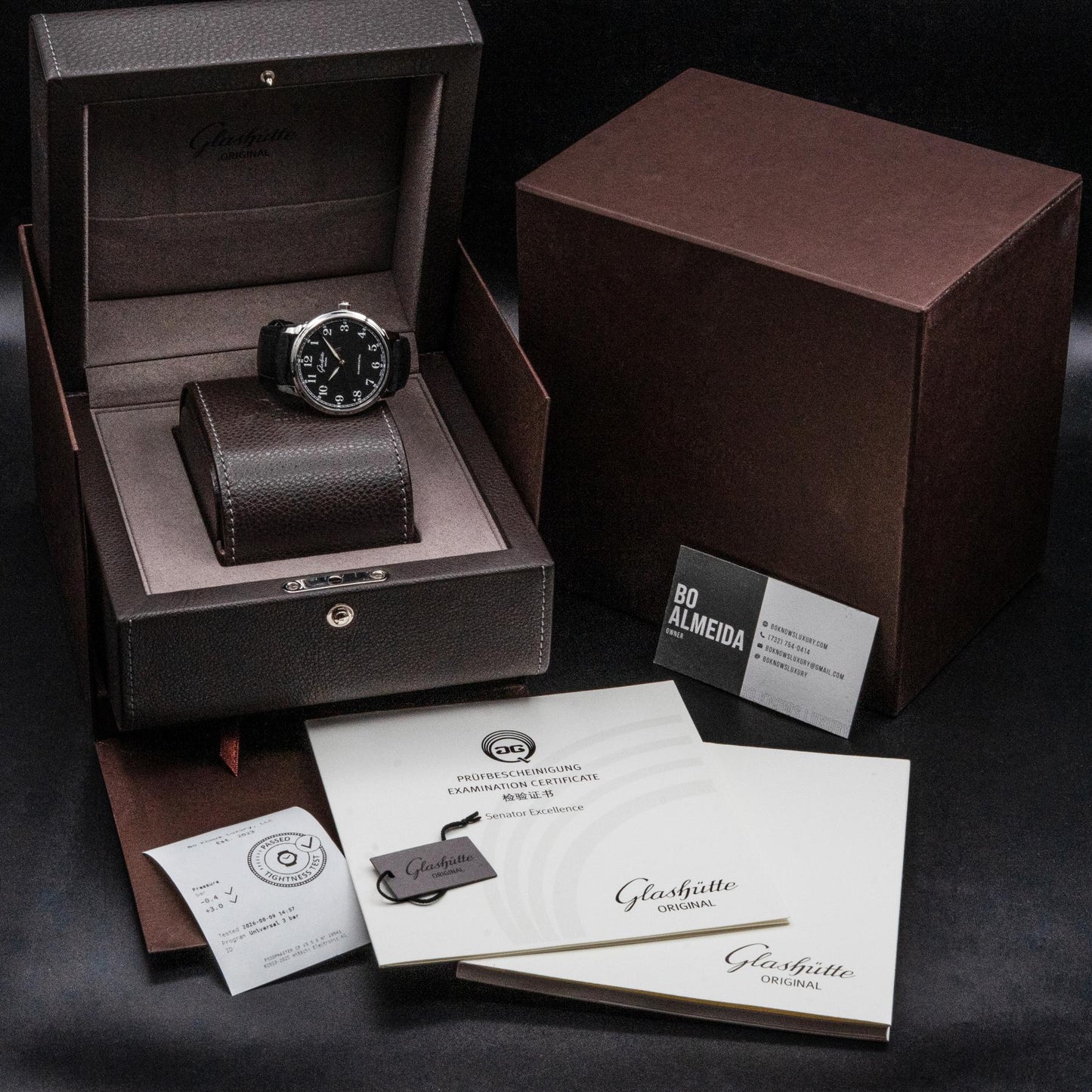 Glashutte Original Senator Excellence 1-36-01-03-02-01 40mm Steel Black Dial