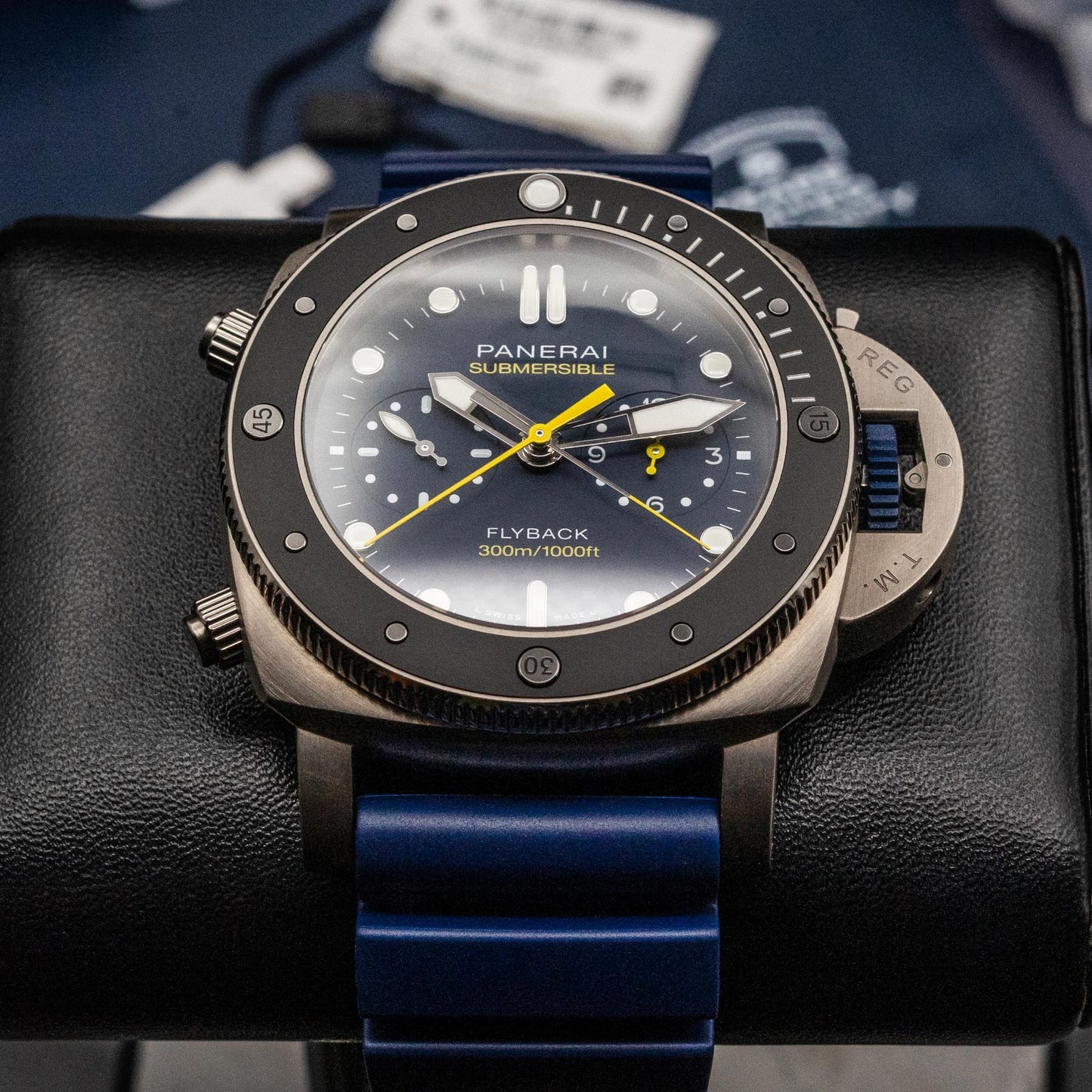 Panerai Submersible Flyback Chrono Mike Horn PAM01291 47mm Titanium Box Papers