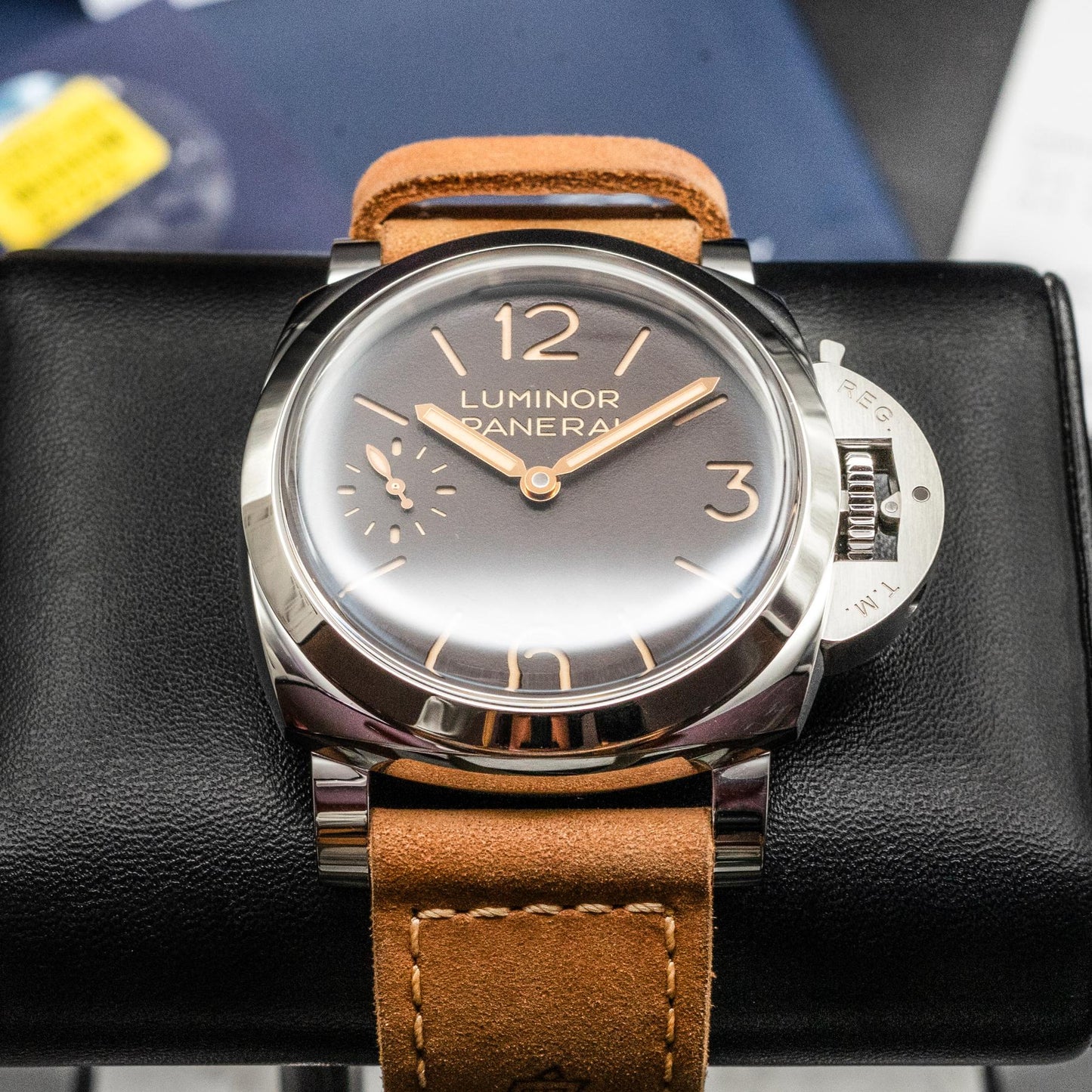 Panerai Luminor PAM01731 44mm Steel Tobacco Sandwich Dial Box Papers 2026