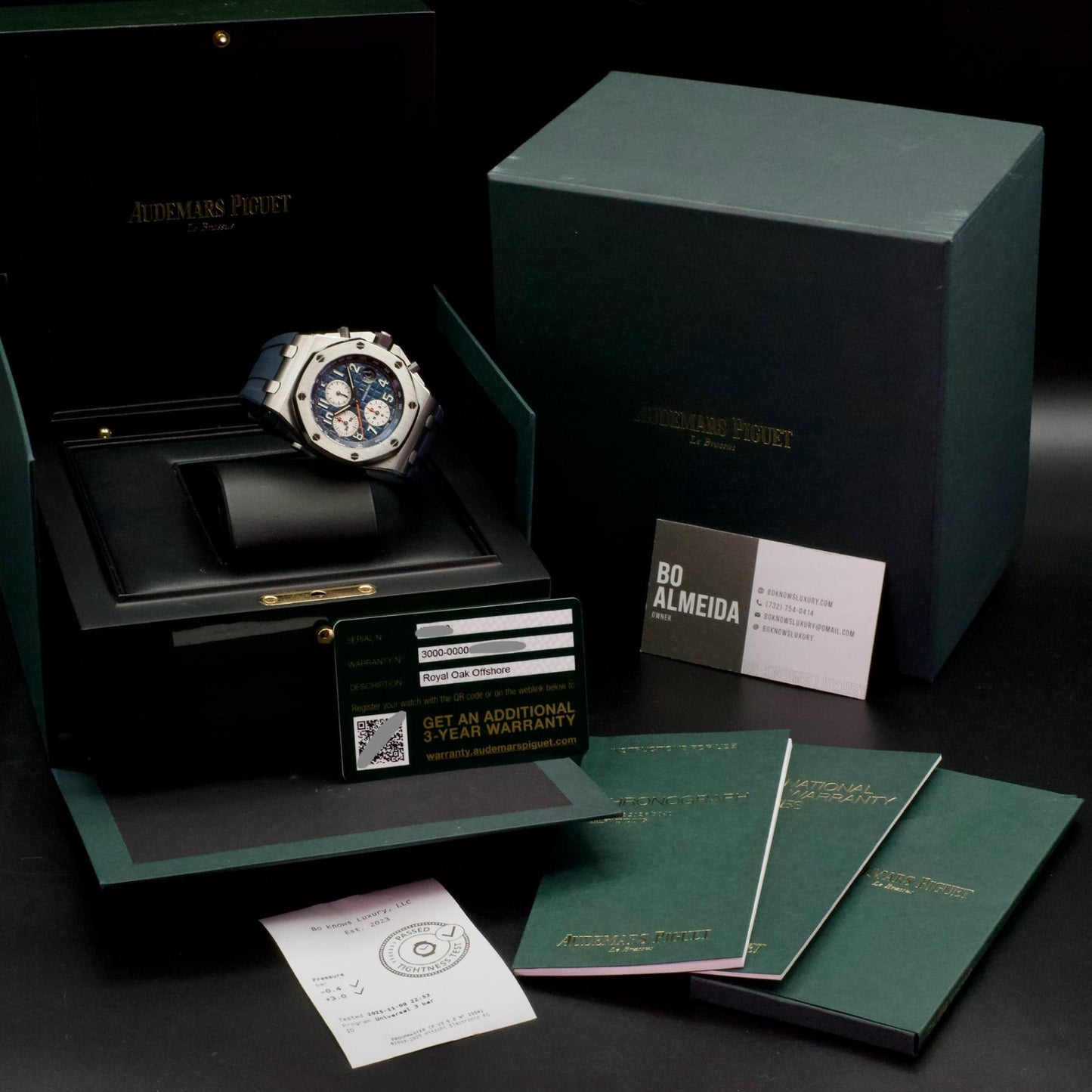 Audemars Piguet AP Royal Oak Offshore Navy Chronograph 42mm Blue Dial 26470ST