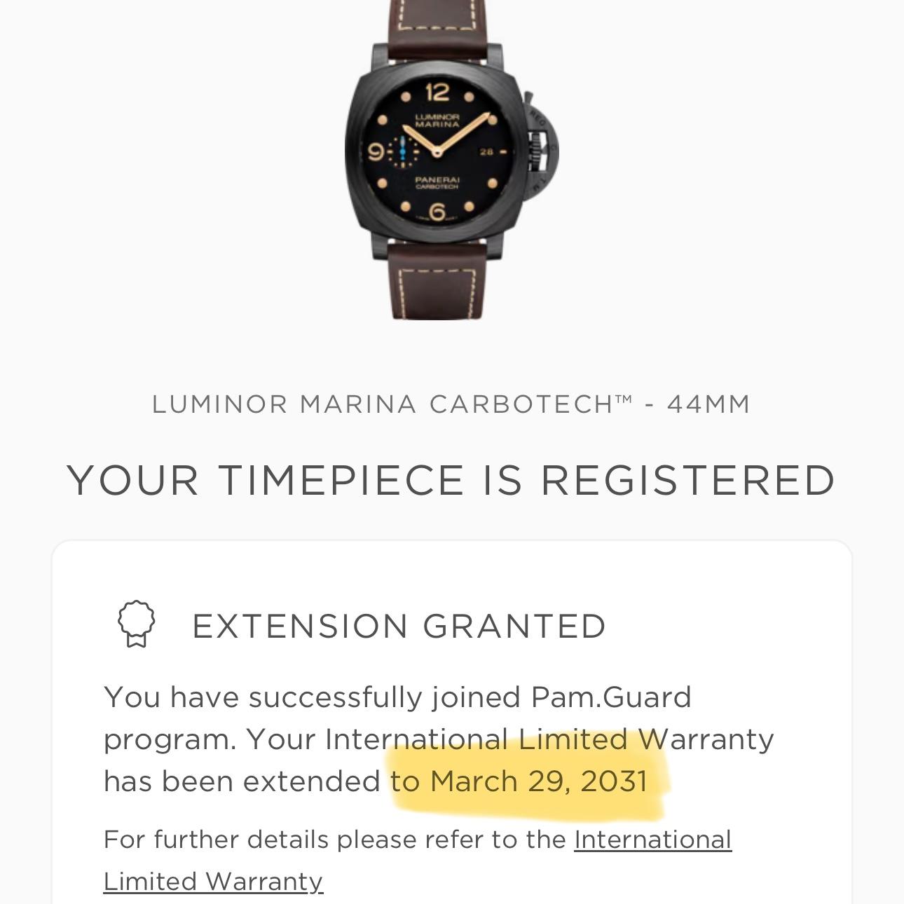 Panerai Luminor Marina 1950 Carbotech PAM00661 44mm Full Set Box Papers