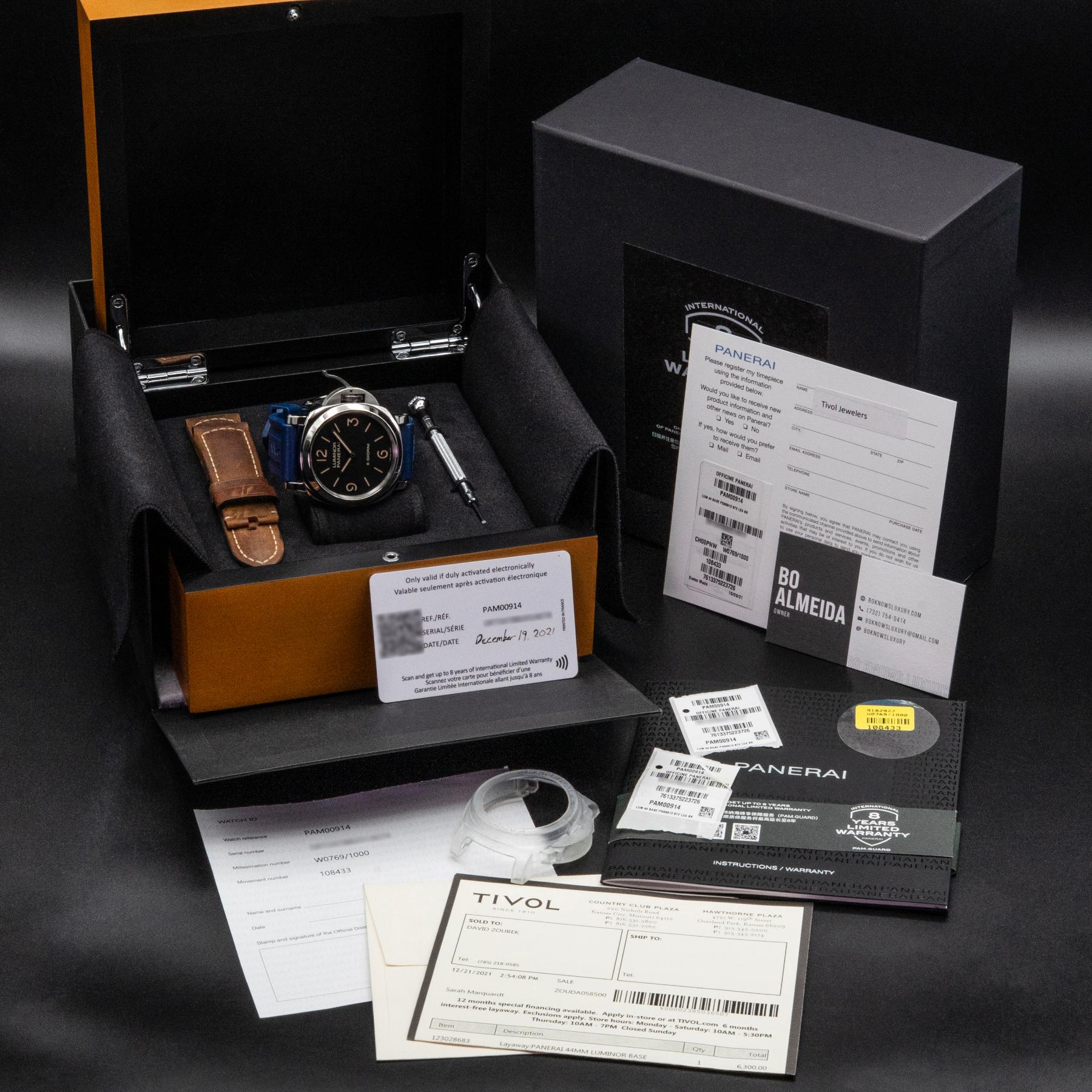 Panerai Luminor 8 Giorni PAM00914 44mm