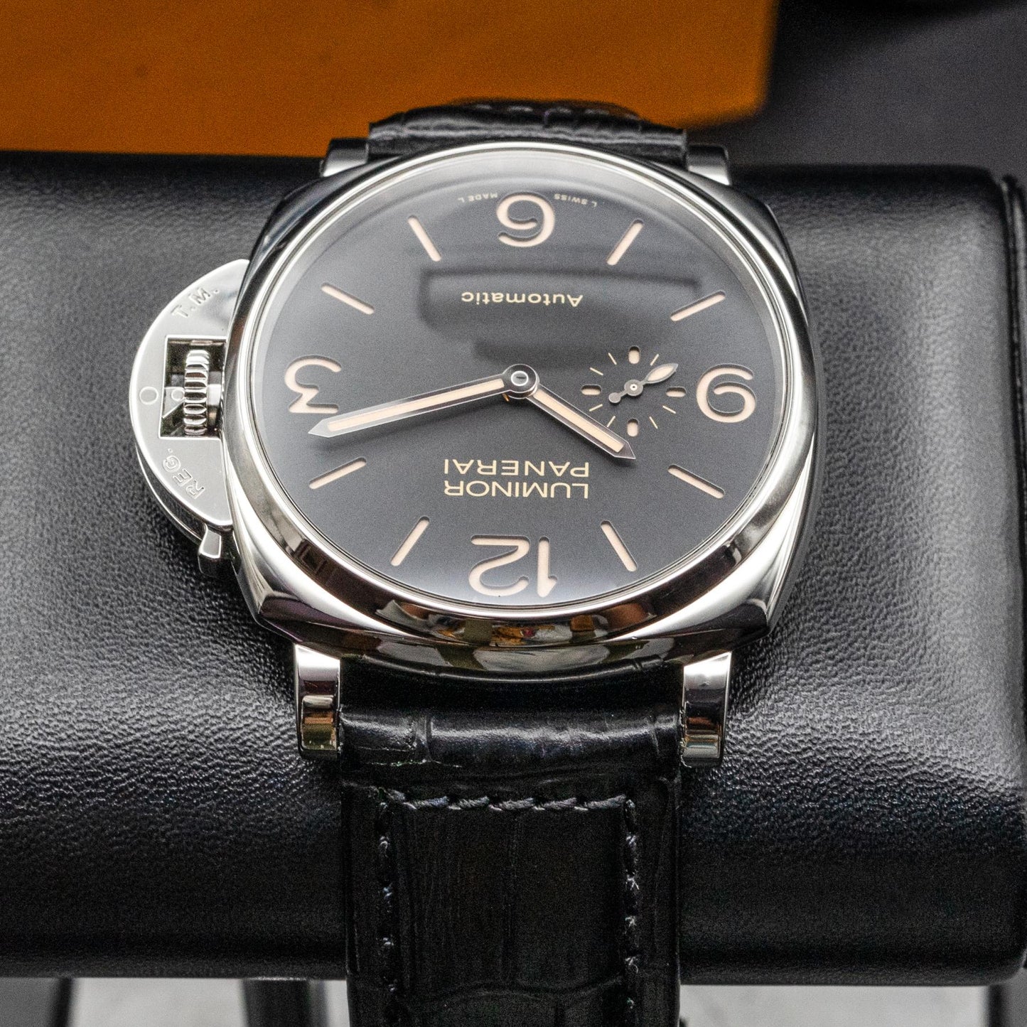 Panerai Luminor Due 3 Days Automatic PAM00674 45mm Black Dial Box Papers 2018