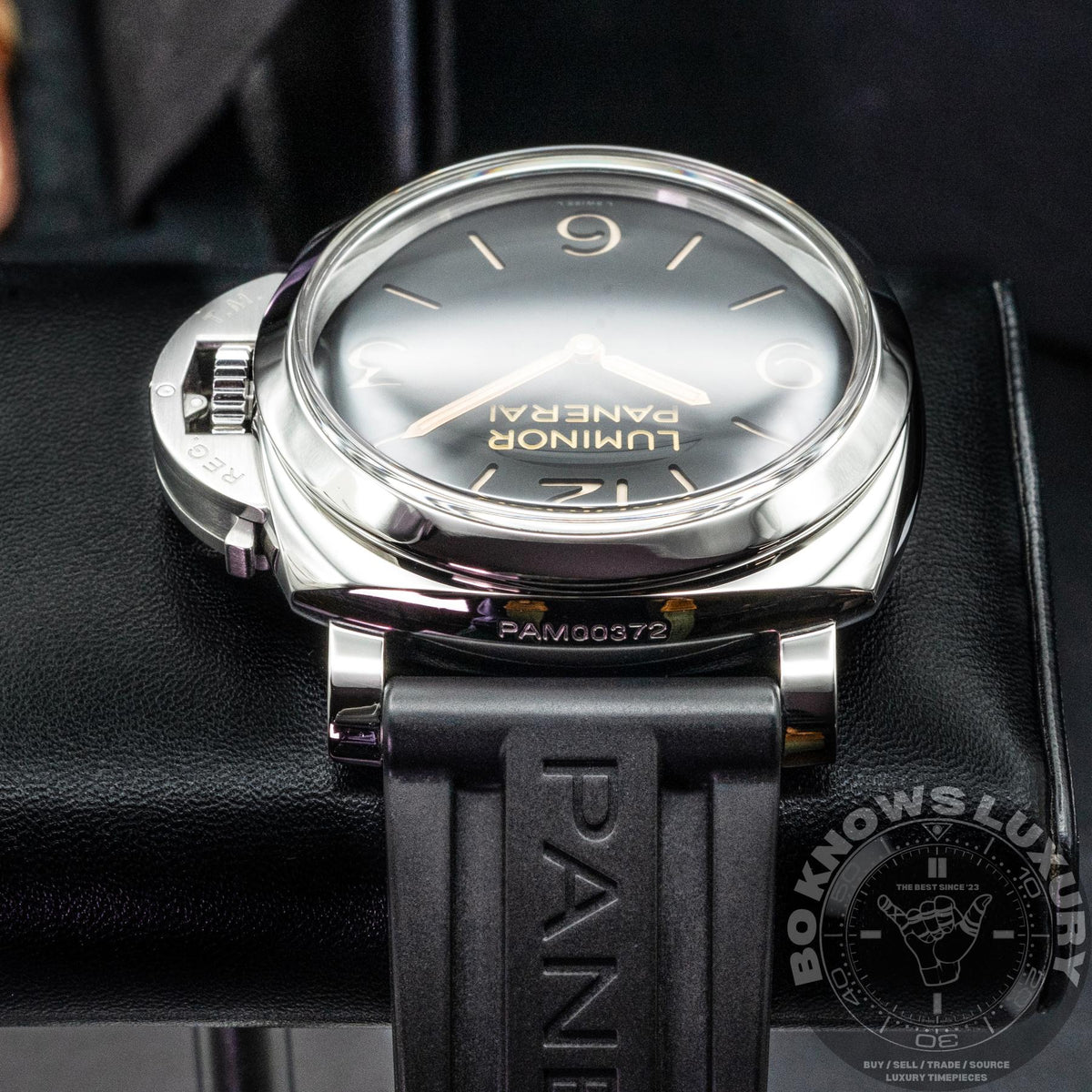 Panerai Luminor 1950 3 Days PAM00372 47mm Black Dial Box Papers 2018 Serviced