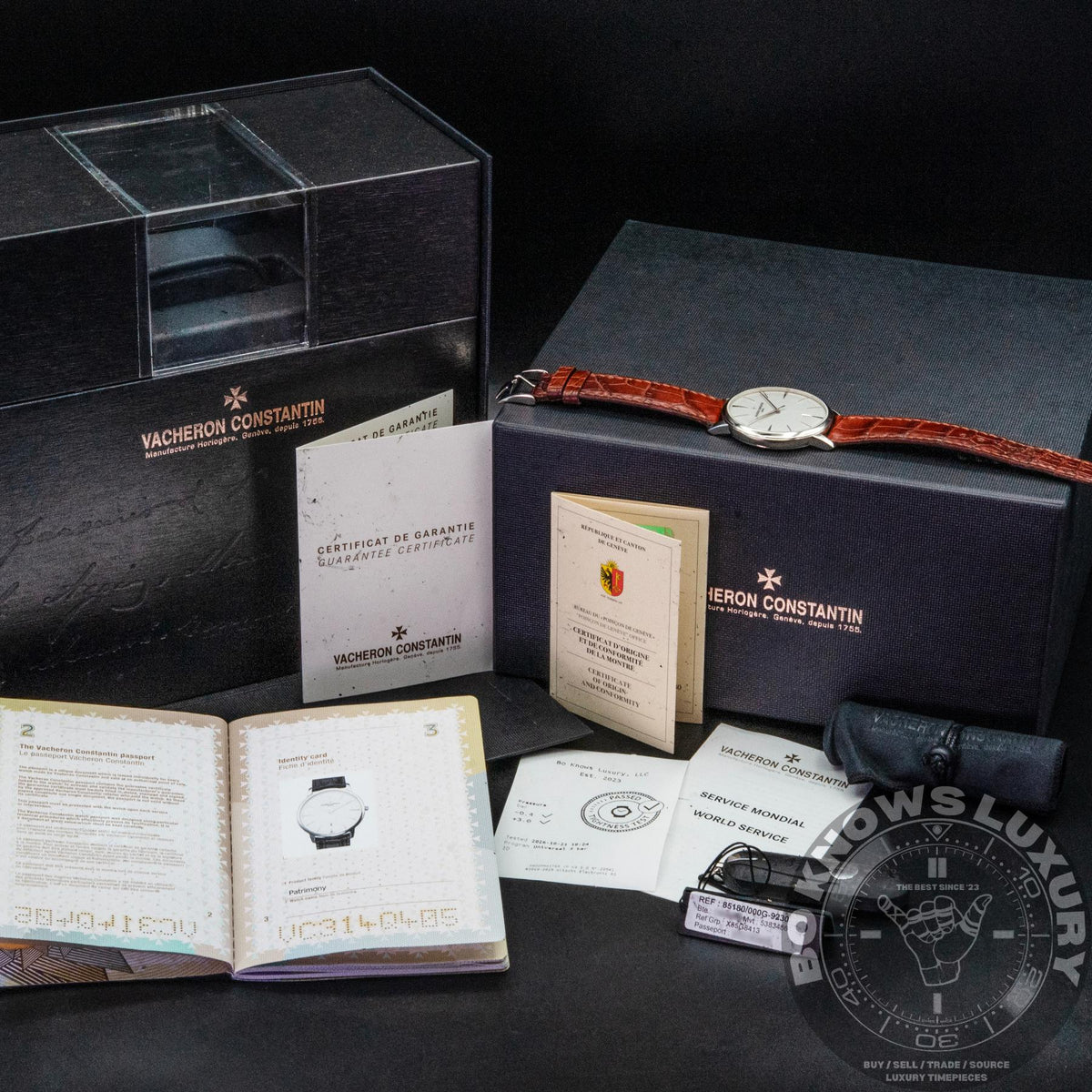 Vacheron Constantin Patrimony 85180/000G 40mm White Gold Silver Box Papers 2017