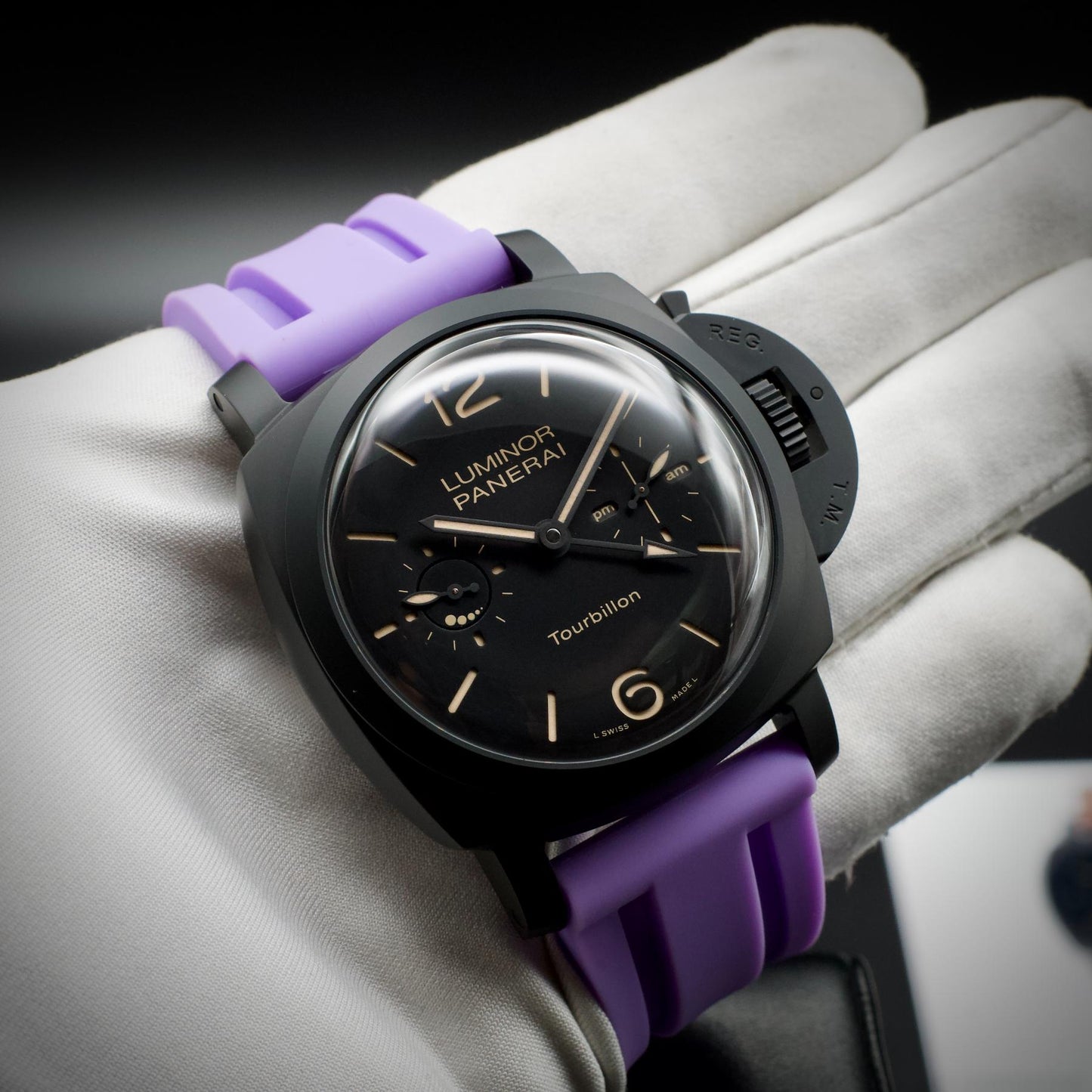Panerai Luminor 1950 Tourbillon GMT PAM00396 48mm Ceramic Ltd 100 Pcs