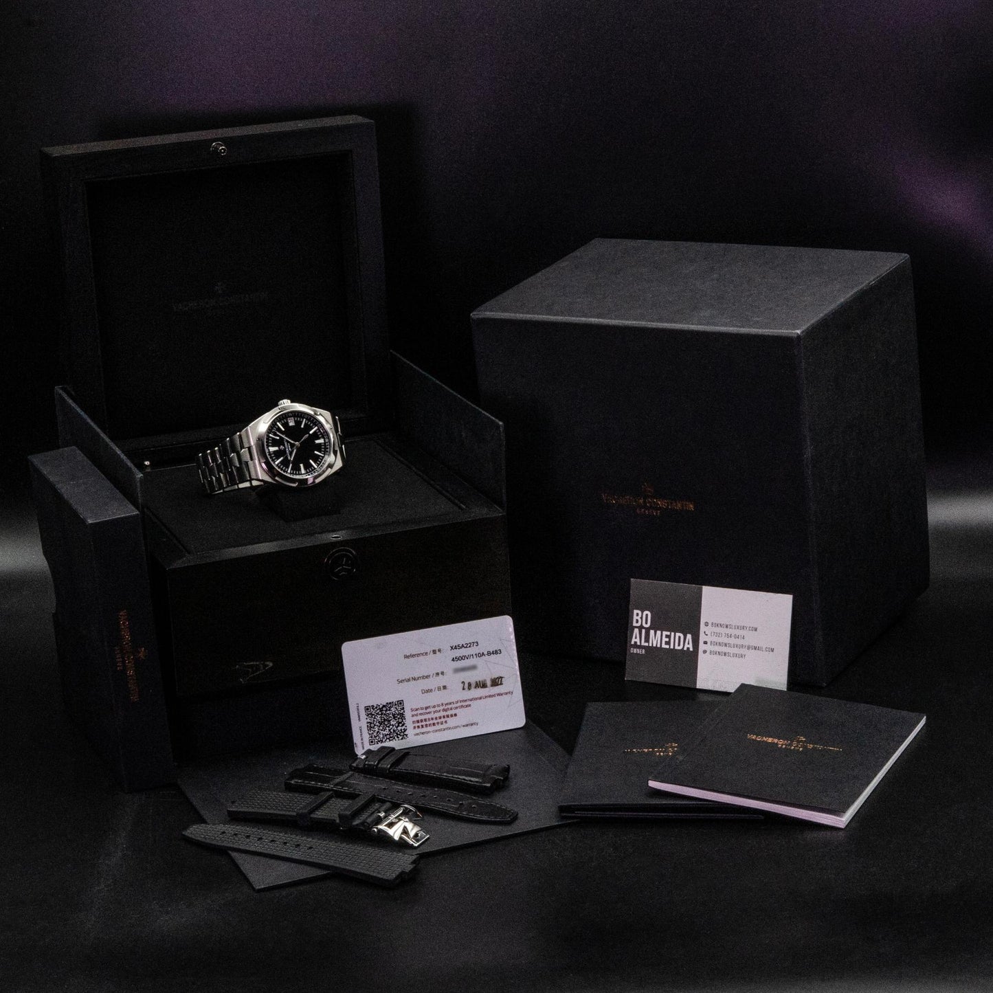 Vacheron Constantin Overseas 4500V/110A-B483 41mm Black Dial Box Papers 2022