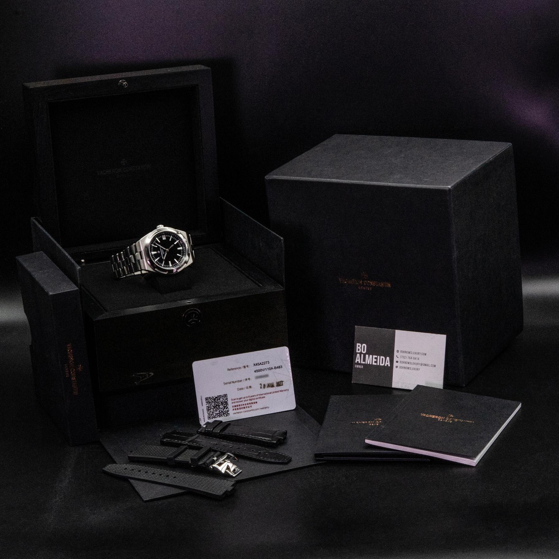 Vacheron Constantin Overseas 4500V/110A-B483 41mm Black Dial Box Papers 2022