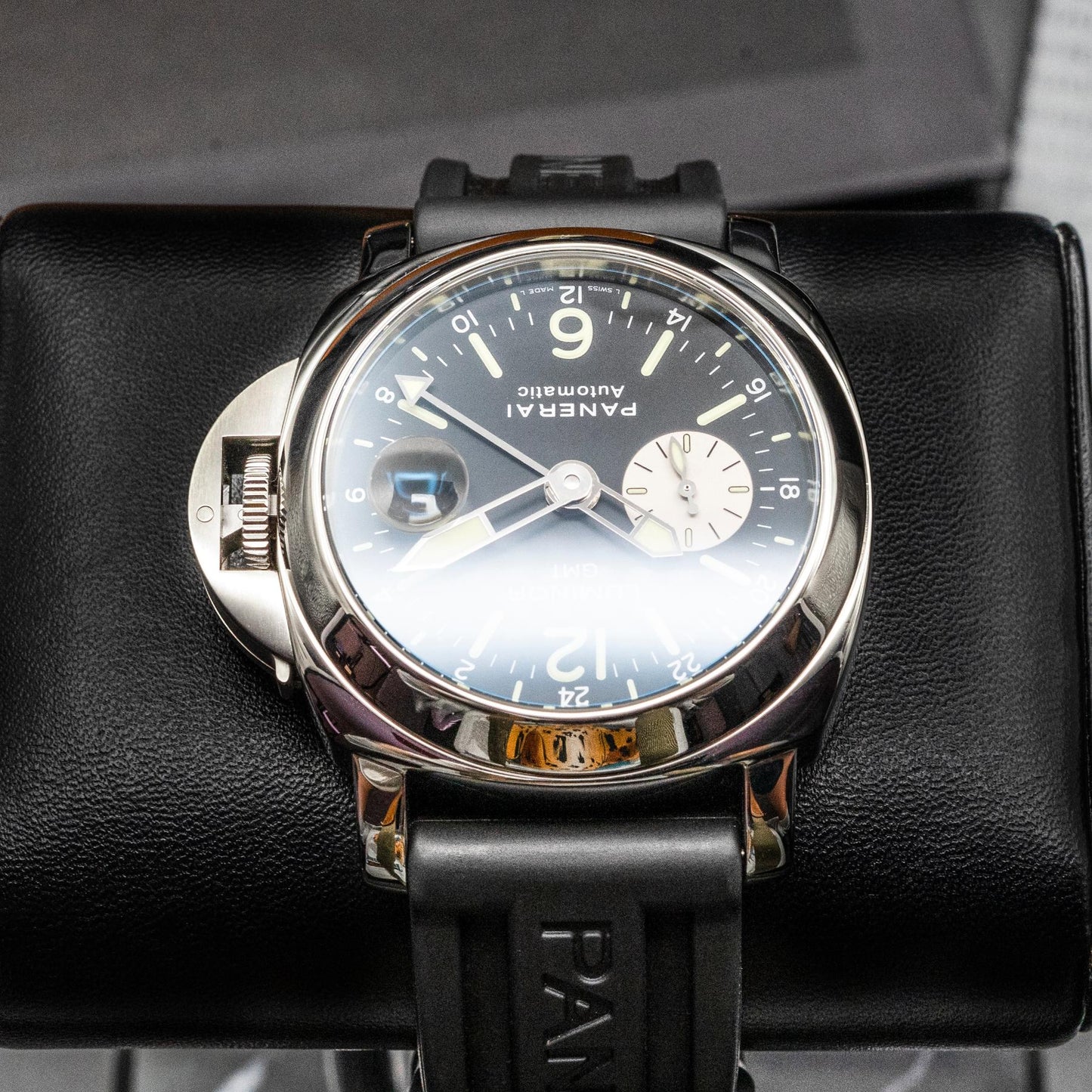 Panerai Luminor GMT PAM00088 44mm Black Dial Stainless Steel Box Papers 2014