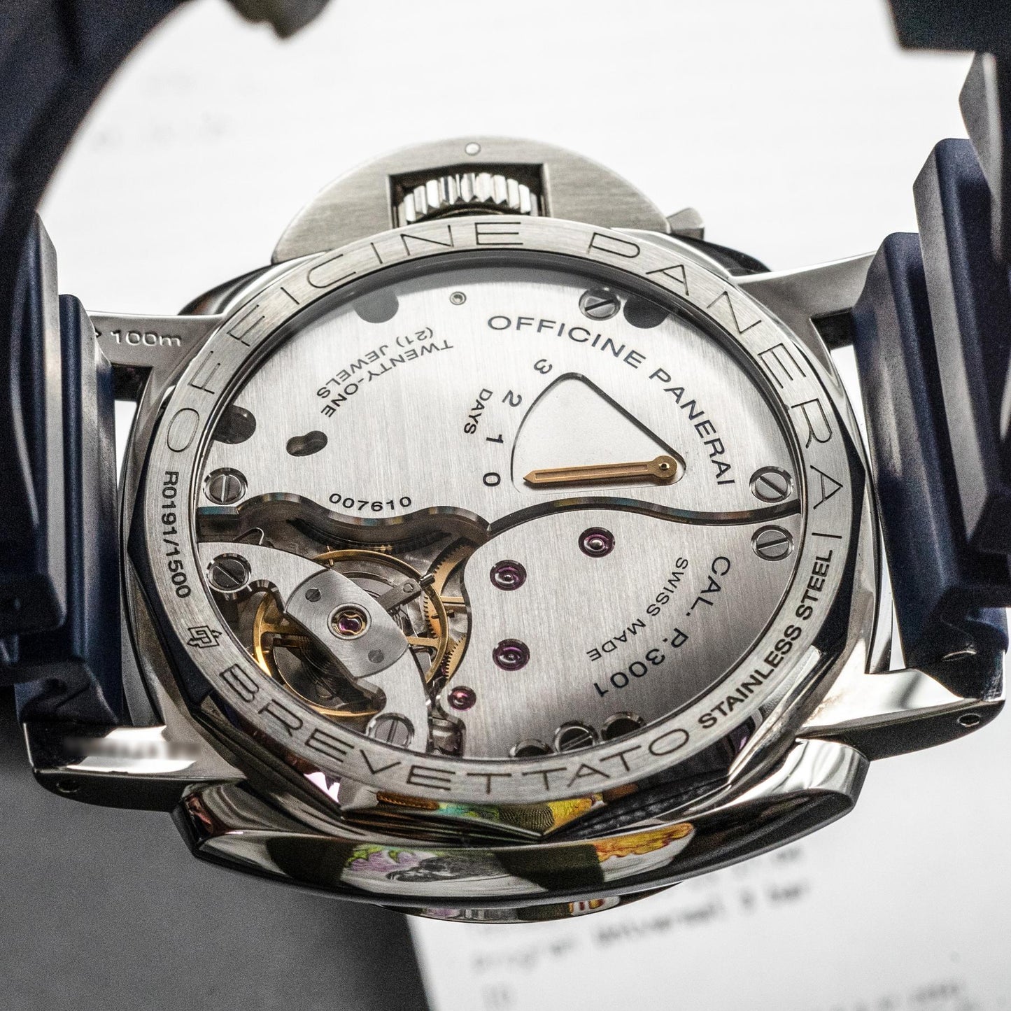 Panerai Luminor Marina 1950 PAM00422 47mm Steel Black Dial Box Papers 2015