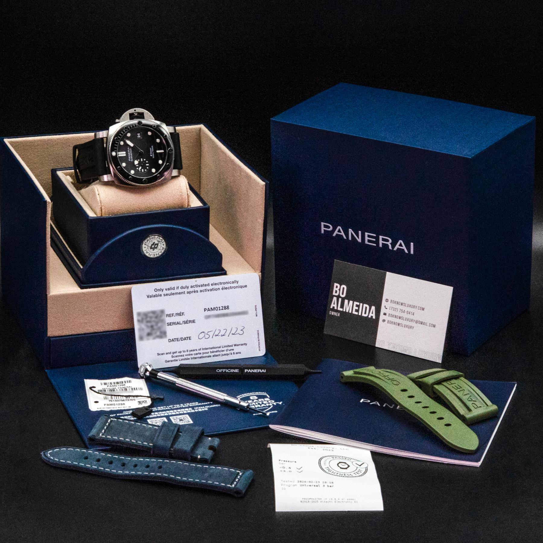 PAM01288 44mm eSteel Anthracite