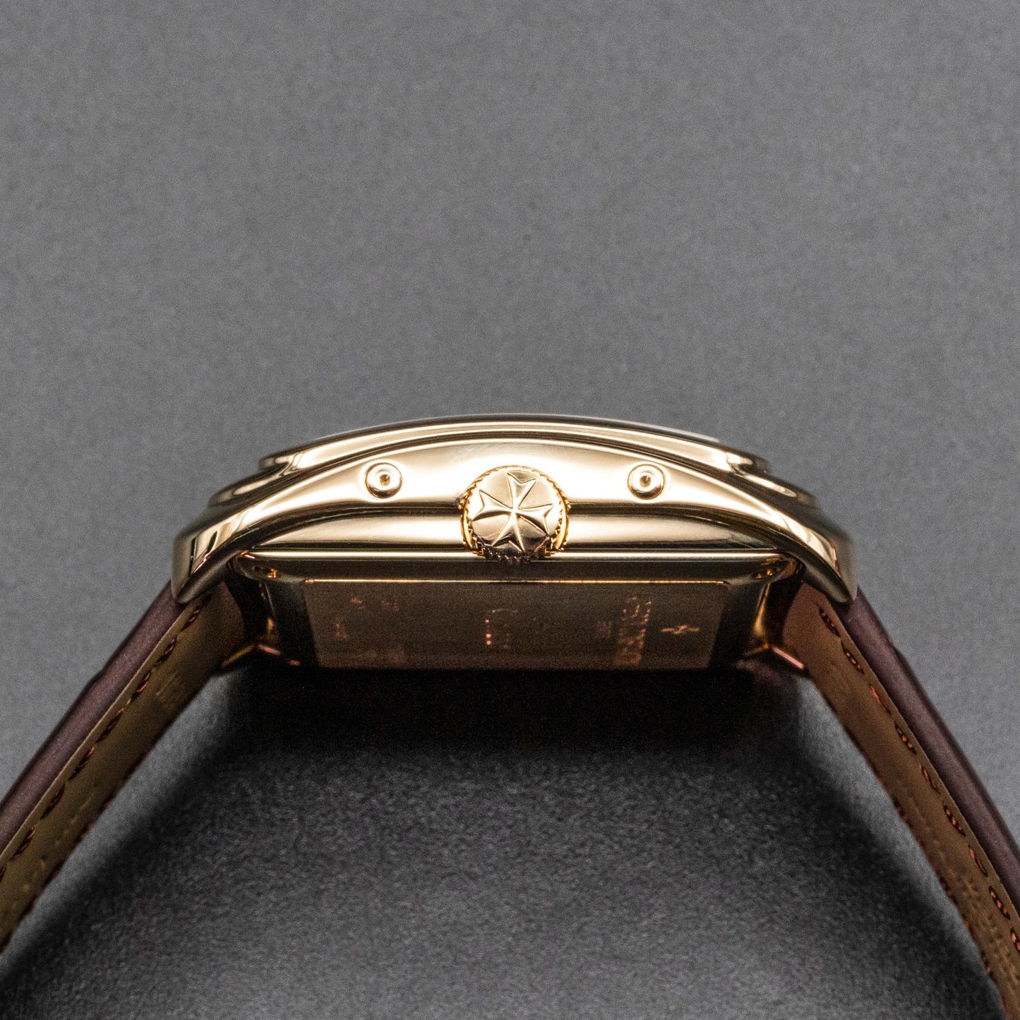Vacheron Constantin Toledo 1952 47300 Rose Gold Silver Guilloche Dial Moonphase