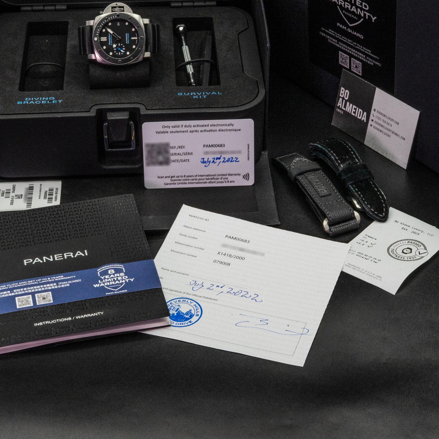 Panerai Luminor Submersible PAM00683 42mm Steel Black Box Papers 2022