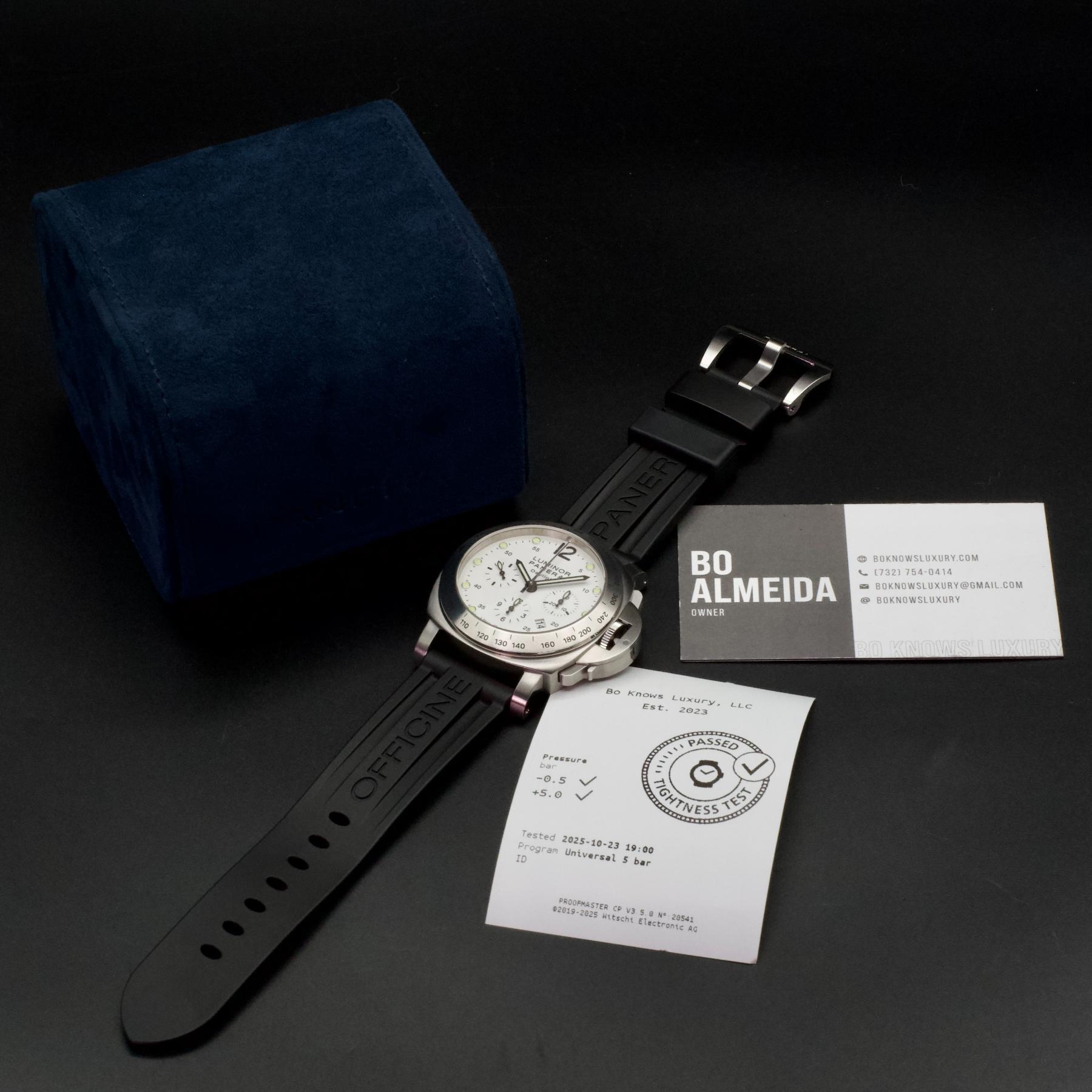 Panerai PAM00251 Luminor Chrono Daylight 44mm Ivory Dial Limited Ed 1/1000