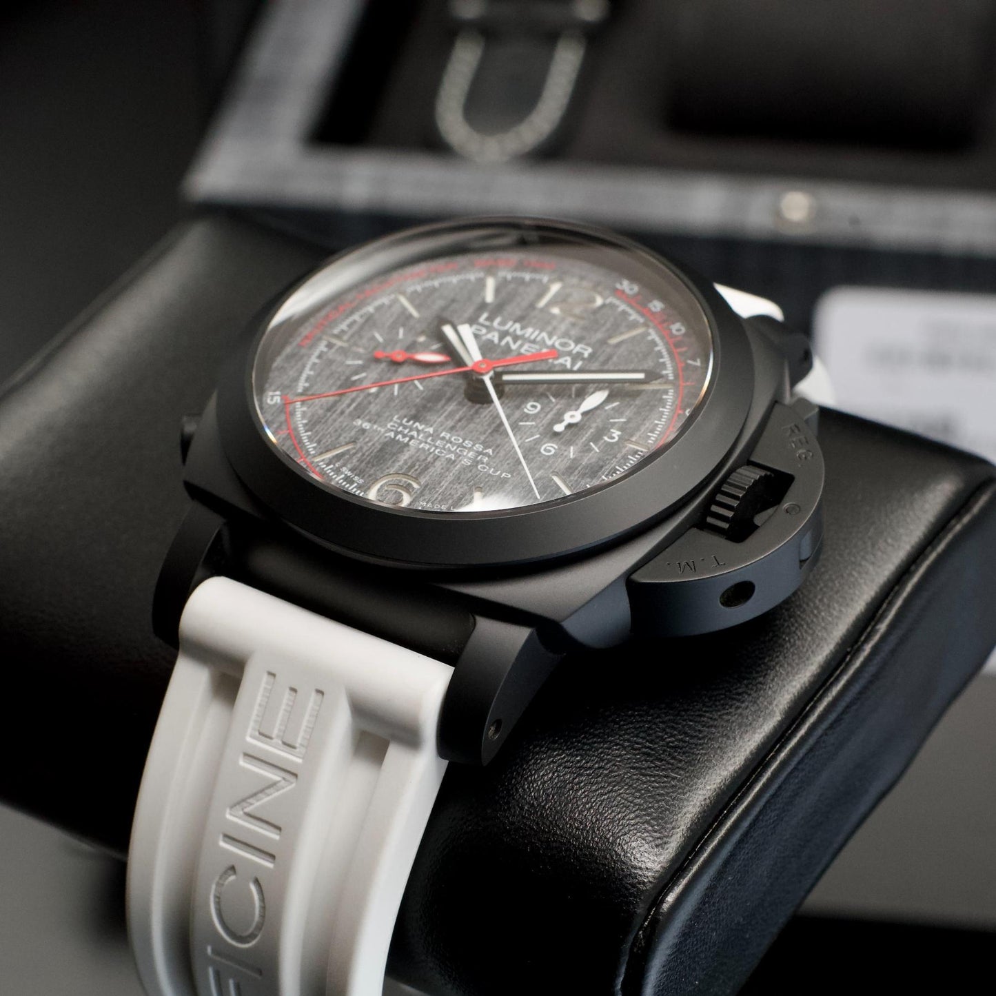 Panerai Luminor 1950 Luna Rossa Grey Dial PAM01037 bottom right