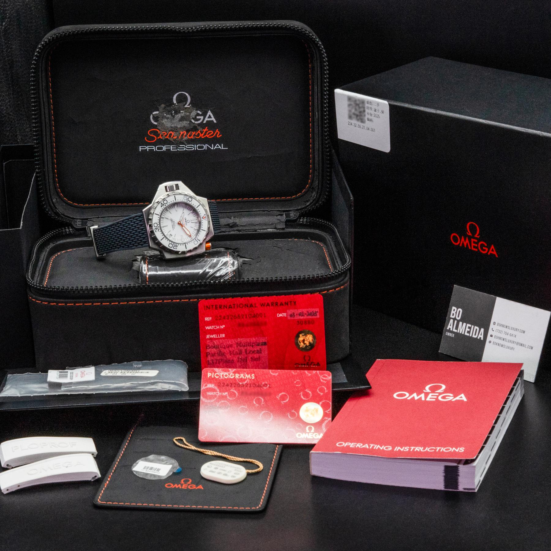 Omega Seamaster Ploprof 1200M 224.32.55.21.04.001 White Dial 55mm 2025