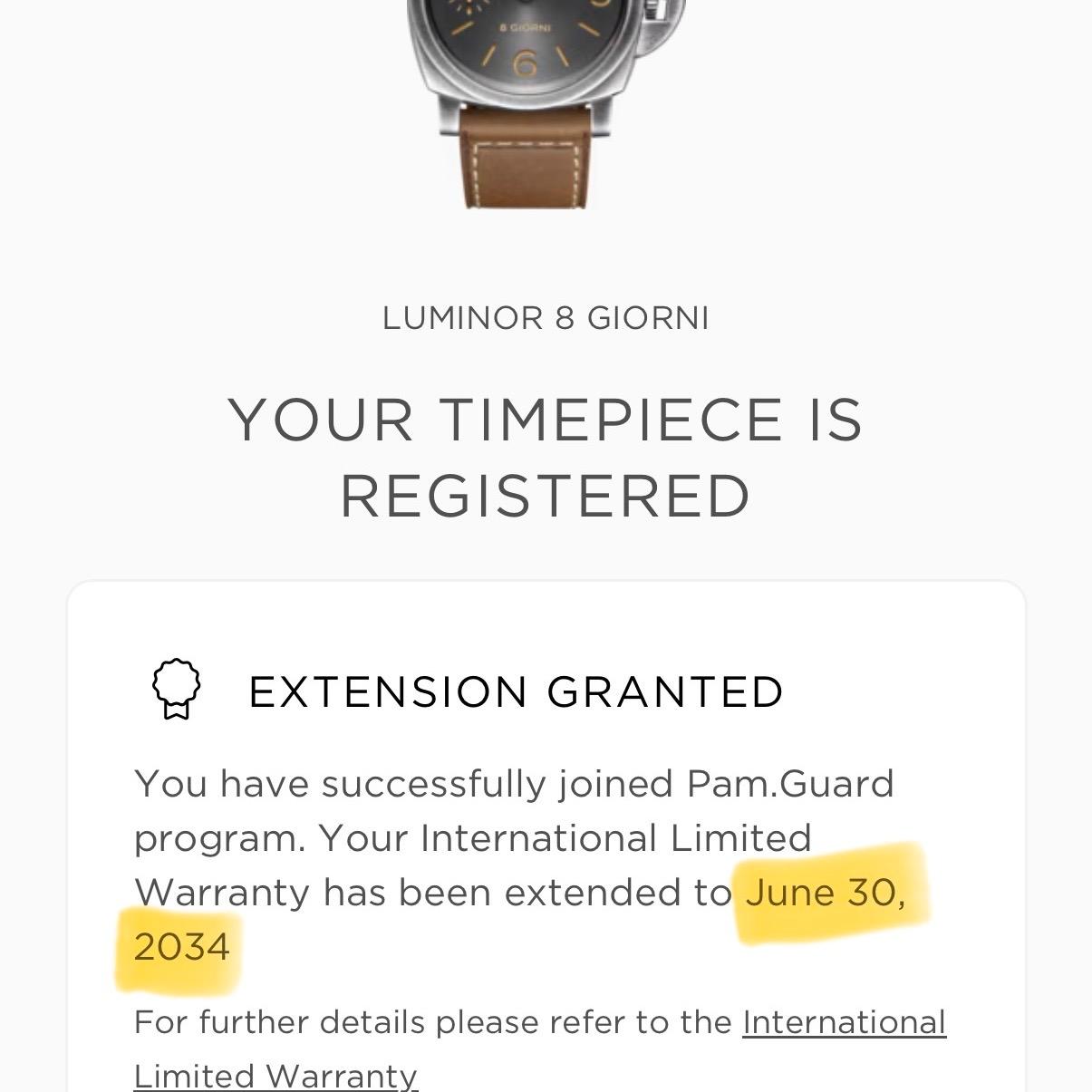 Panerai Luminor 8 Giorni PAM01733 44mm Brunito Anthracite Dial Box Papers 2026