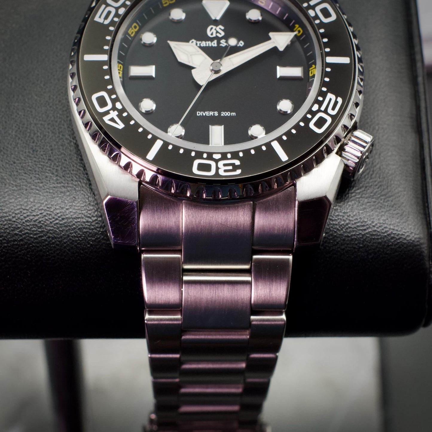 Grand Seiko SBGX335 Sport 9F Quartz Diver 43.6mm Black Dial