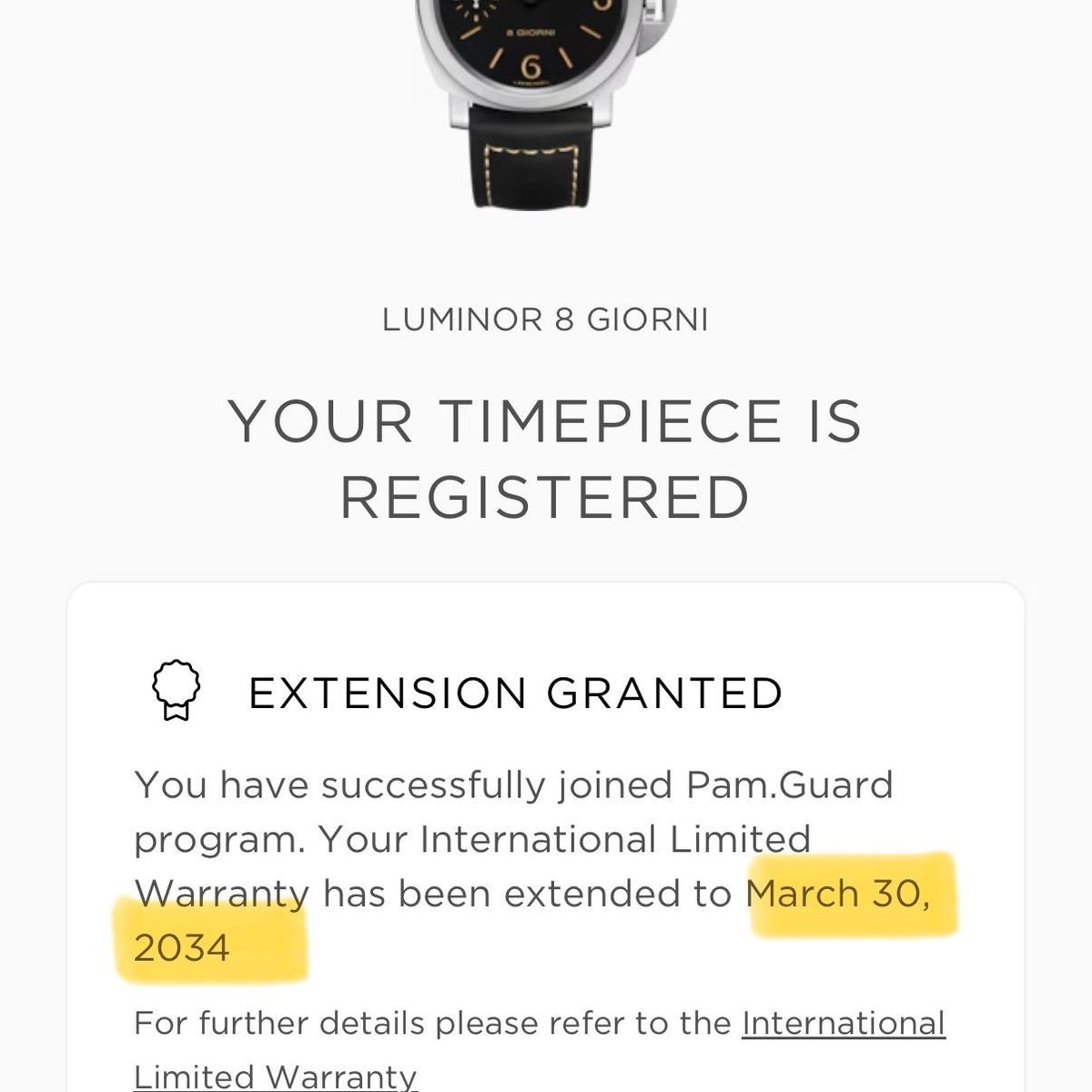 Panerai Luminor 8 Giorni PAM00915 44mm Steel Black Dial 8 Days Box Papers 2026