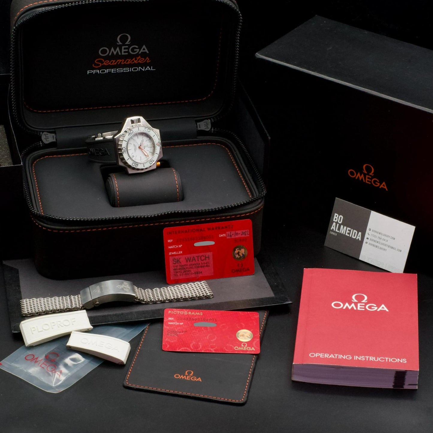 Omega Seamaster 1200m Ploprof 8500 Co-Axial Discontinued Lefty Stainless Steel