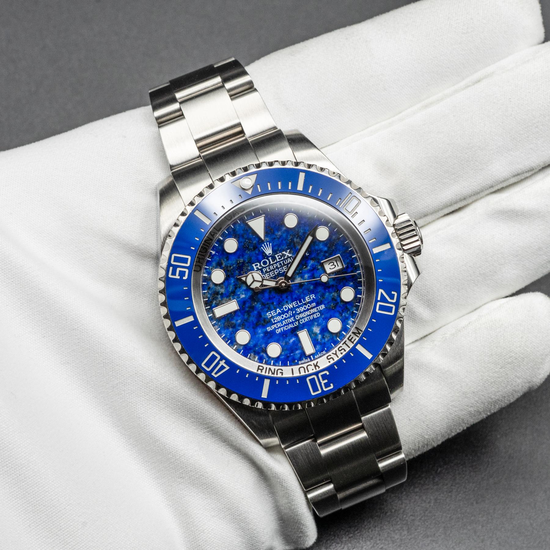 Rolex Deepsea Sea-Dweller 116660 44mm Steel Lapis Dial Box Papers 2017