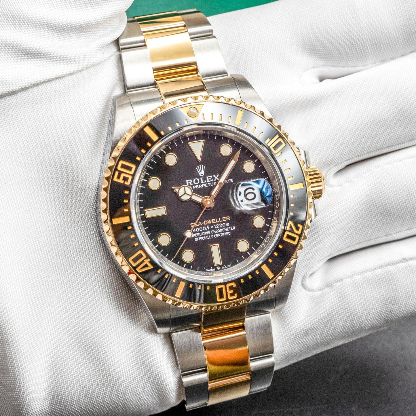 Rolex Sea-Dweller 126603 43mm Two-Tone Yellow Gold Black Dial Box Papers 2021