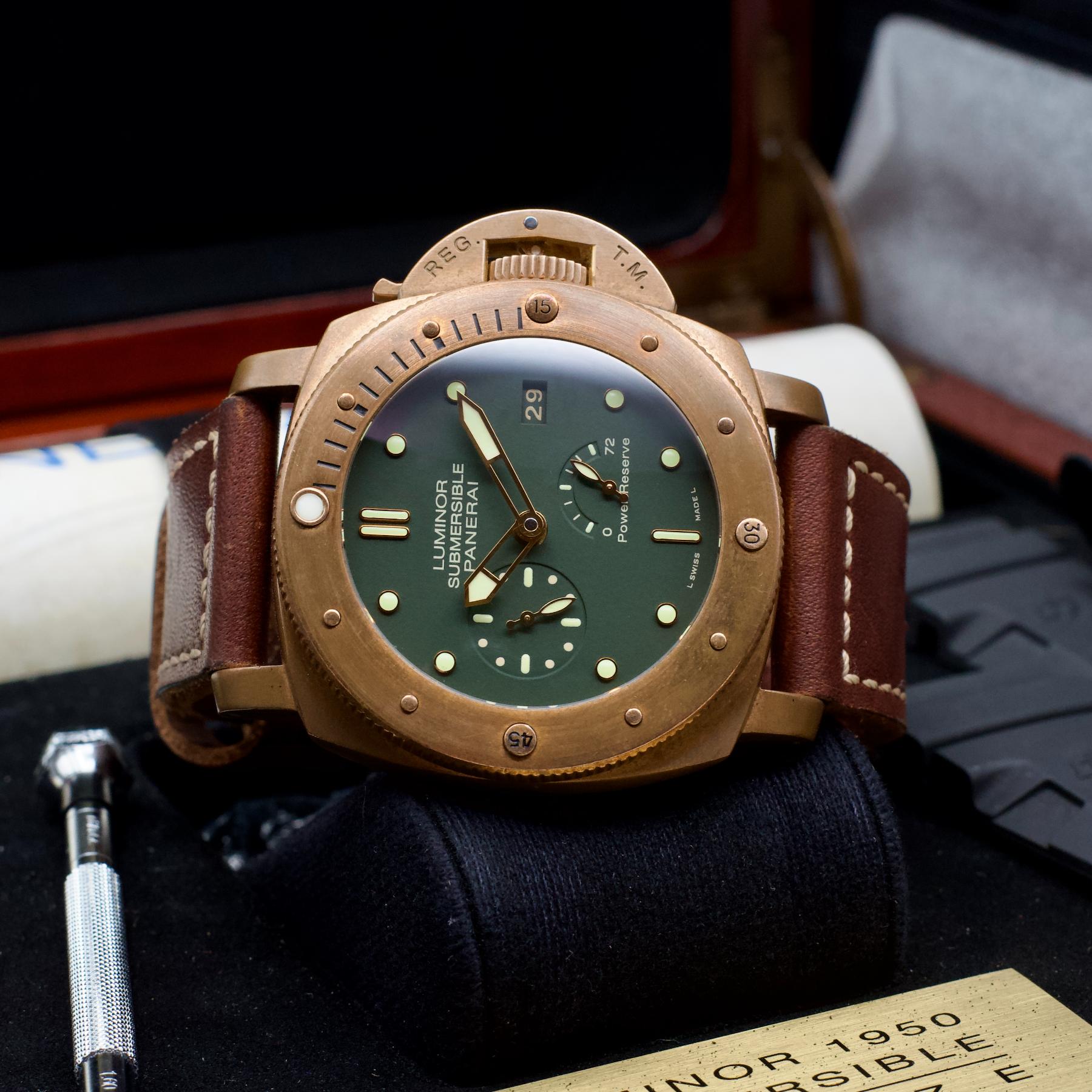 Panerai PAM00507 Bronzo front view high quality