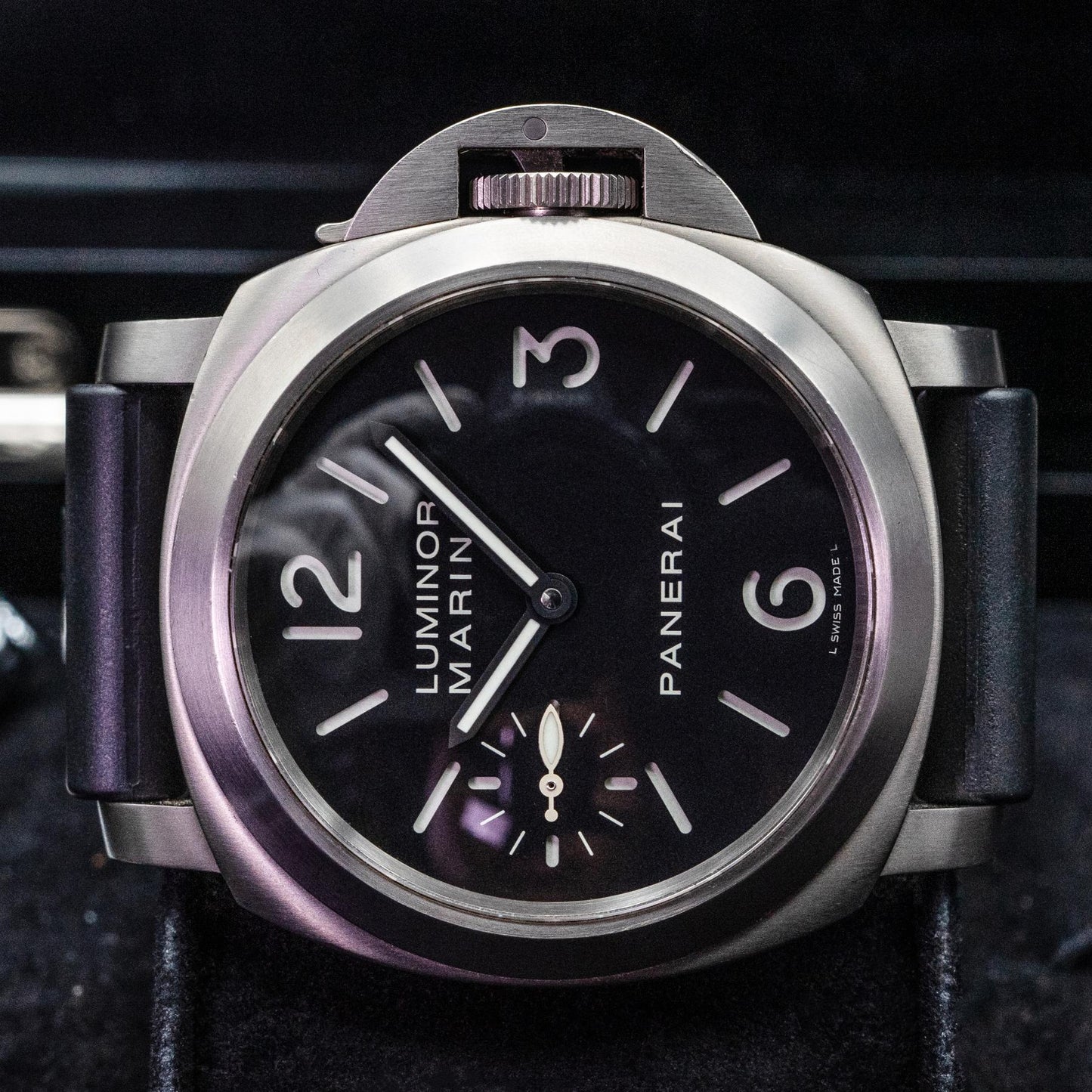 Panerai Luminor Marina PAM00177 44mm Titanium Black Dial Box Papers 2006