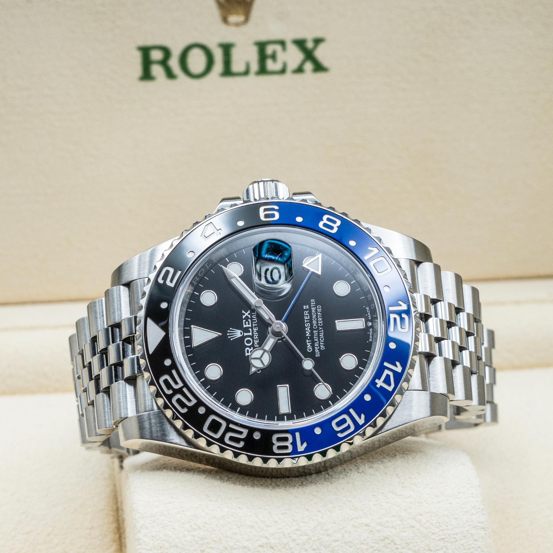Rolex GMT-Master II 126710BLNR Batgirl Jubilee 40mm Steel 2021 Box Papers