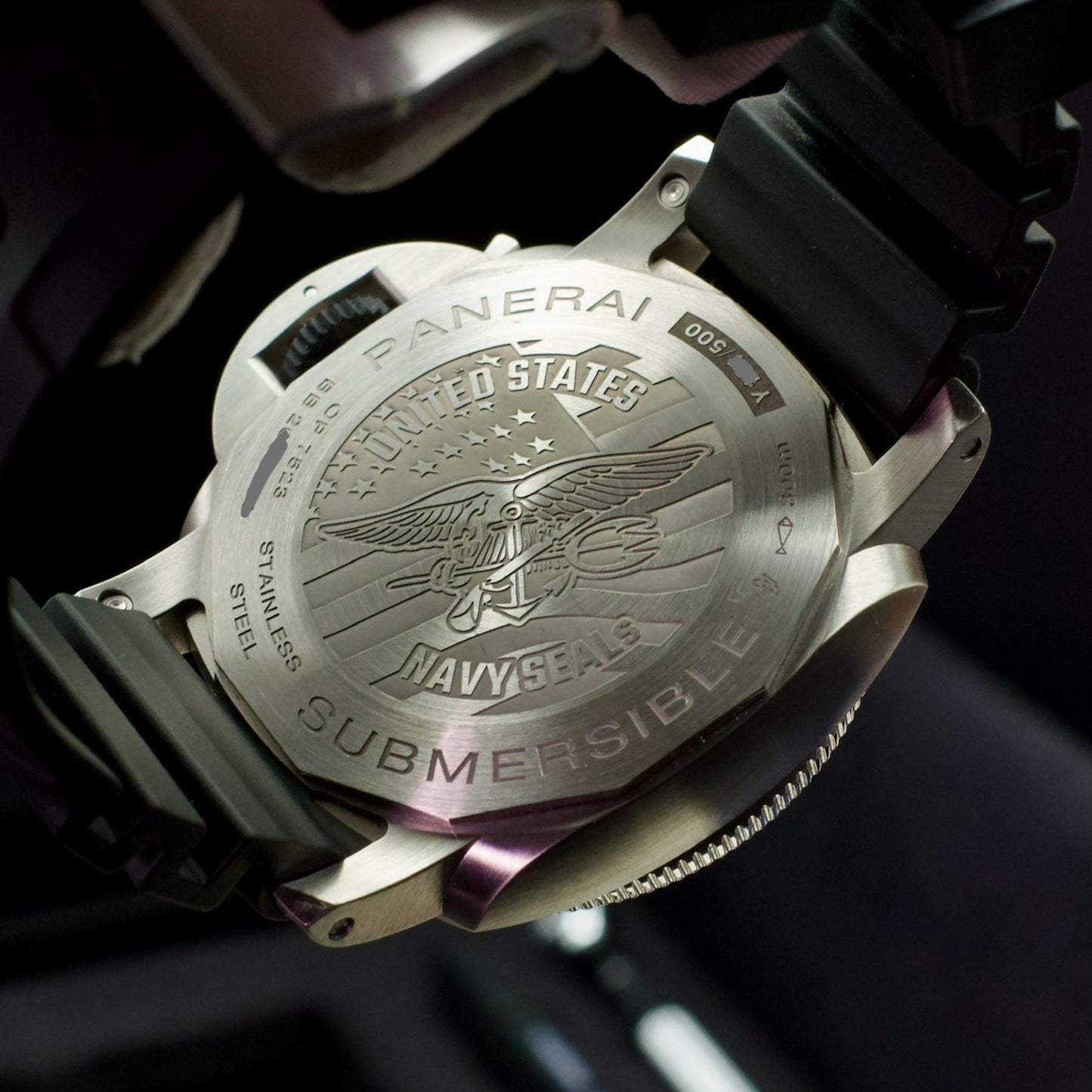 Panerai PAM01323 Submersible GMT Navy SEALs Limited Edition Steel 44mm