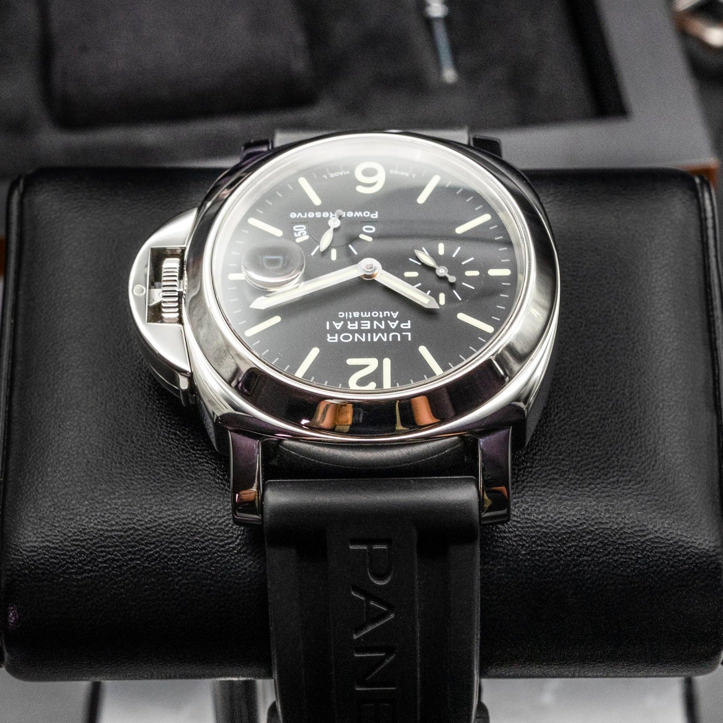 Panerai Luminor Power Reserve PAM01090 44mm Steel Black Dial Box Papers 2018