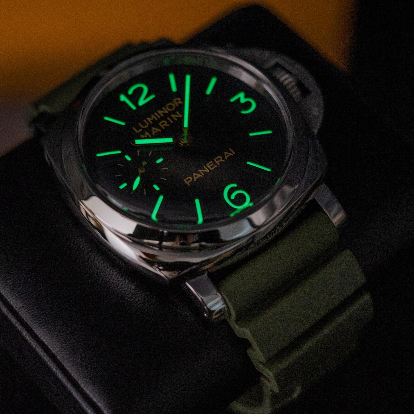 Panerai Luminor Marina 1950 PAM00422 47mm Manual Wind Black Dial Box Papers 2017