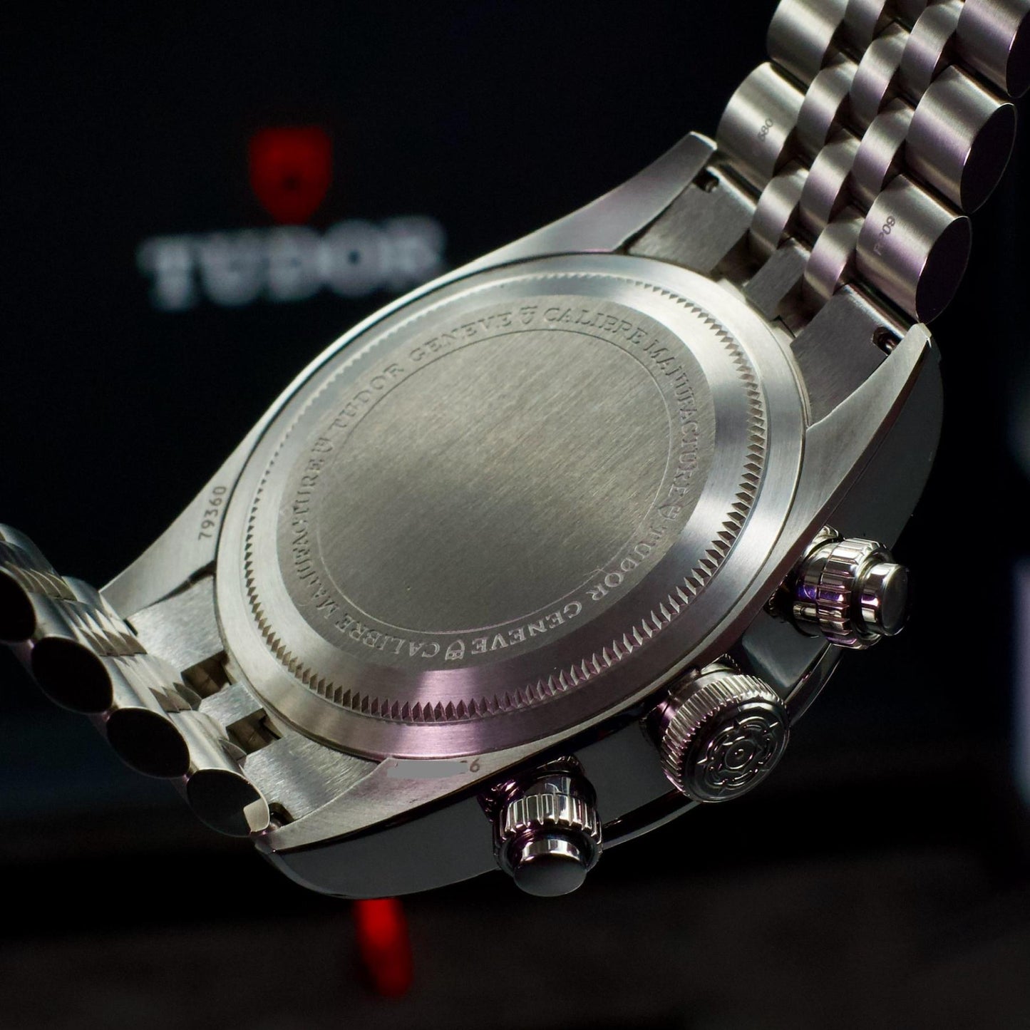 Tudor Black Bay Chrono M79360N-0019 41mm Pink Dial Steel Bracelet Box Papers