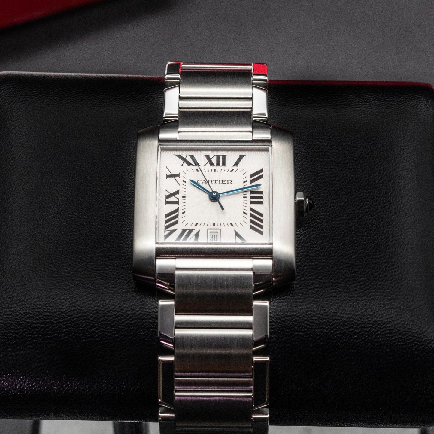 Cartier Tank Francaise 2302 28mm Steel White Dial Automatic Box No Papers