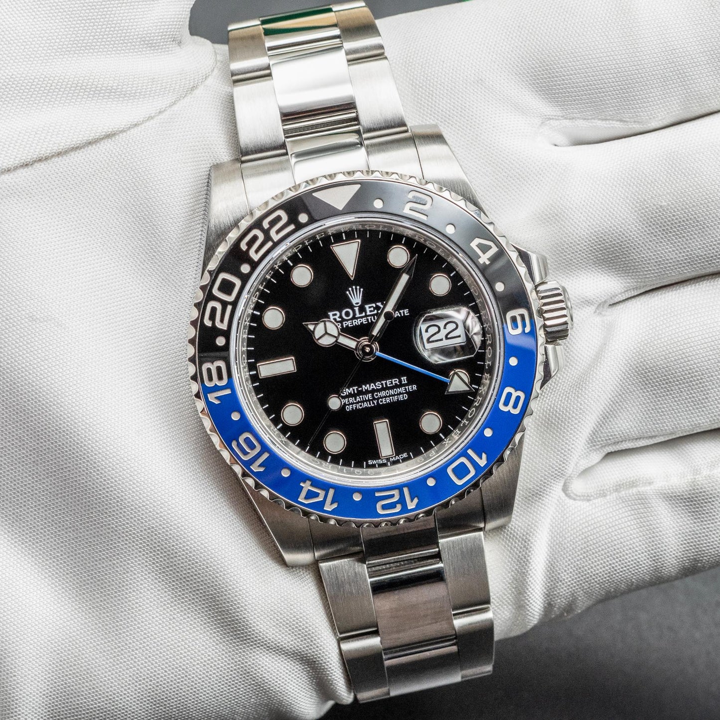 Rolex GMT-Master II 116710BLNR Batman 40mm Steel Black Dial Box Papers 2018