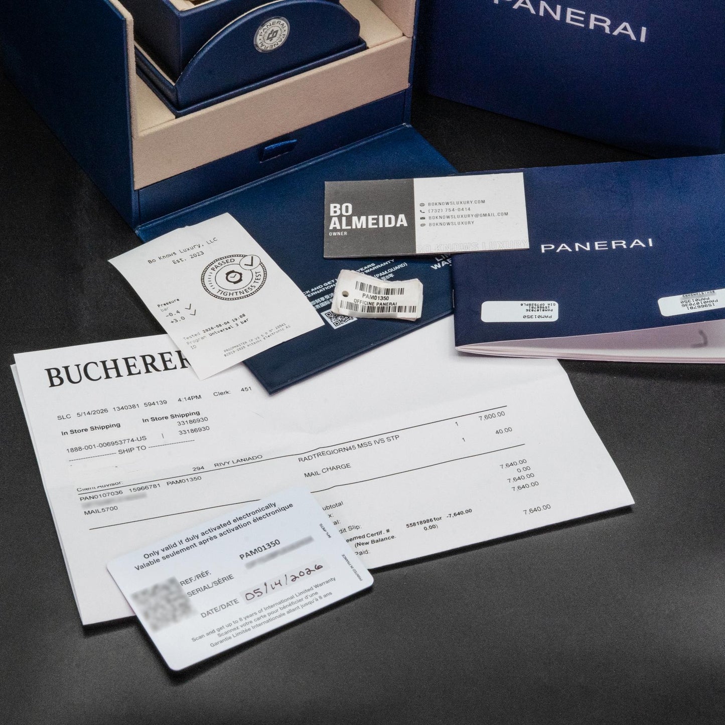 Panerai Radiomir Officine PAM01350 45mm Manual Wind Beige Dial Box Papers 2026