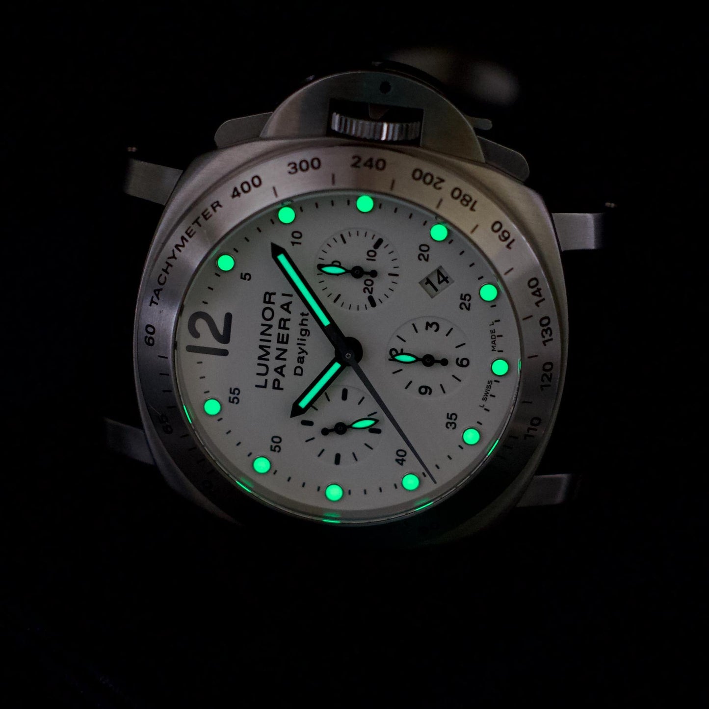 Panerai PAM00251 Luminor Chrono Daylight 44mm Ivory Dial Limited Ed 1/1000