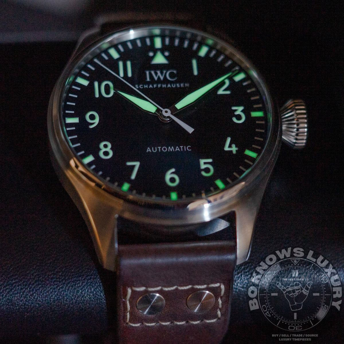 IWC Big Pilot’s Watch 43 IW329301 43mm Steel Black Arabic Dial Box Papers 2025