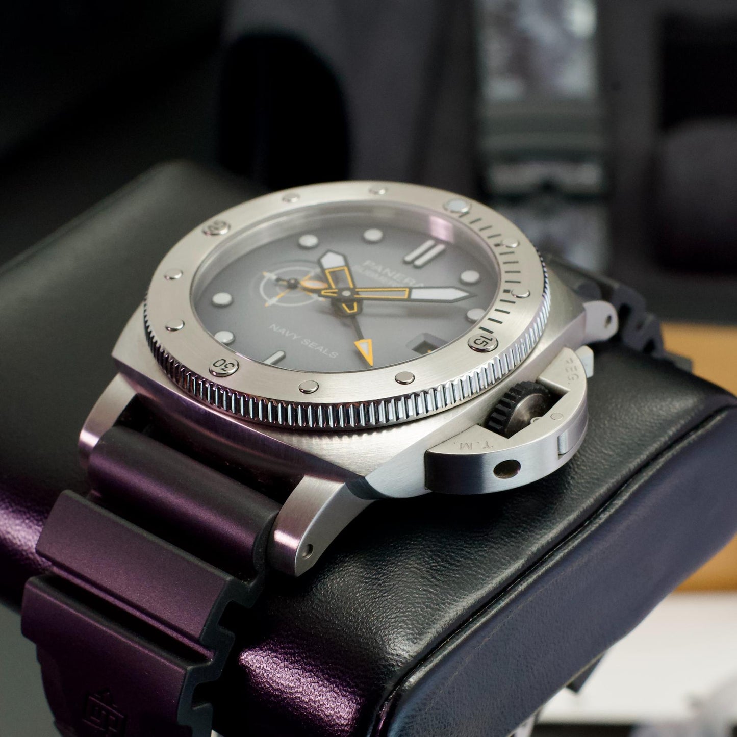 Panerai PAM01323 Submersible GMT Navy SEALs Limited Edition Steel 44mm