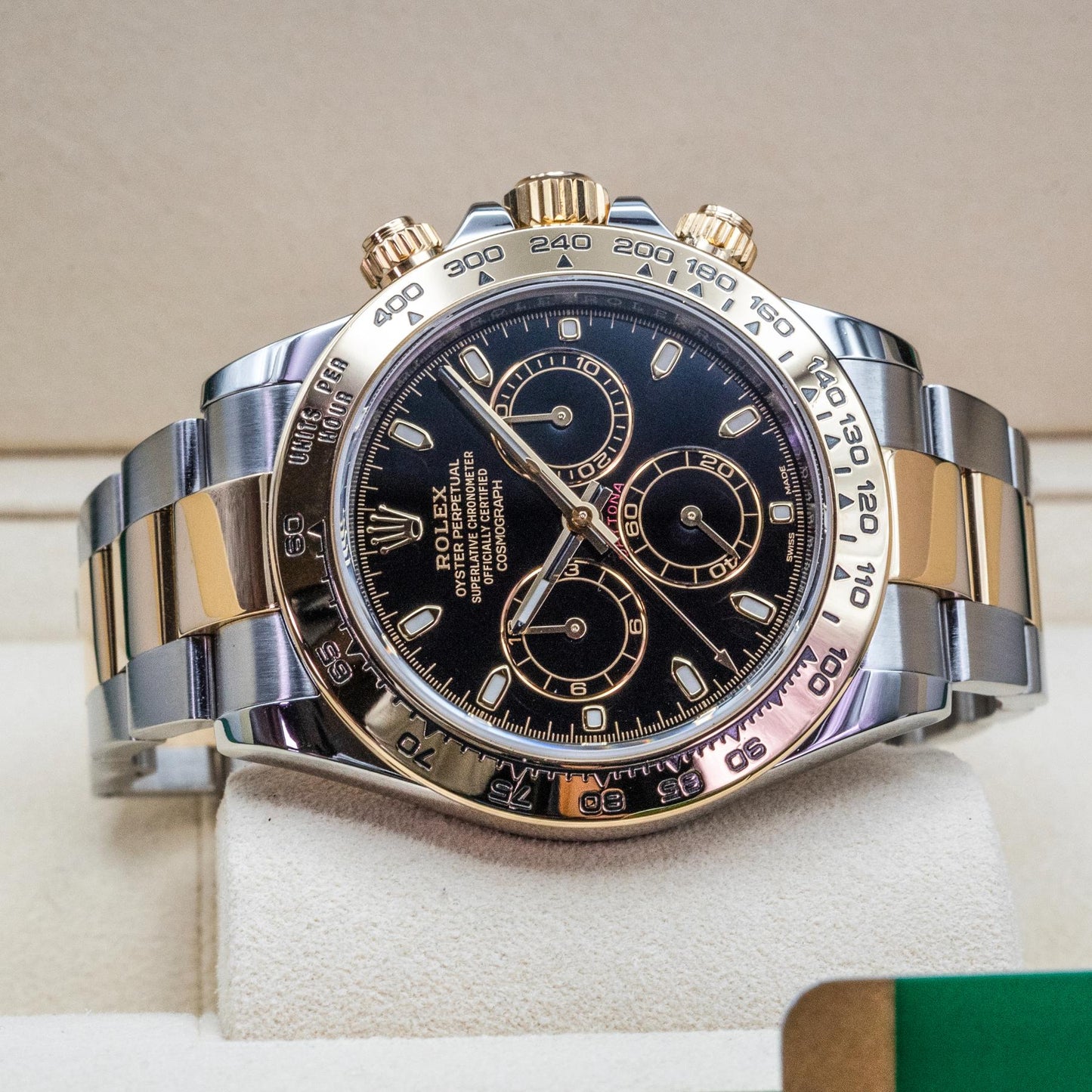 Rolex Cosmograph Daytona 116503 40mm Steel Gold Black Dial Box Papers 2018