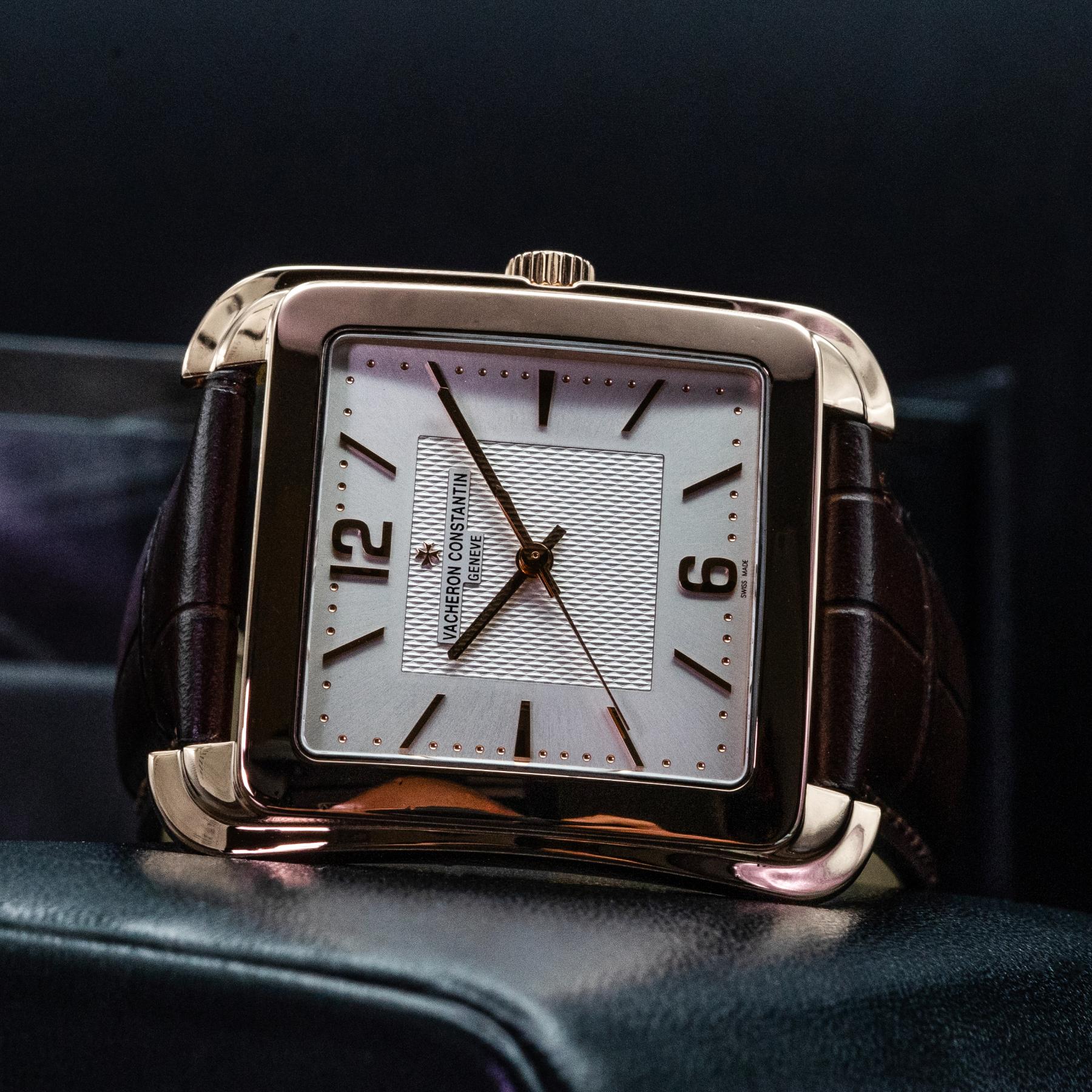 Vacheron Constantin Toledo 1951 86300/000R-9826 Rose Gold Silver Dial Box Papers