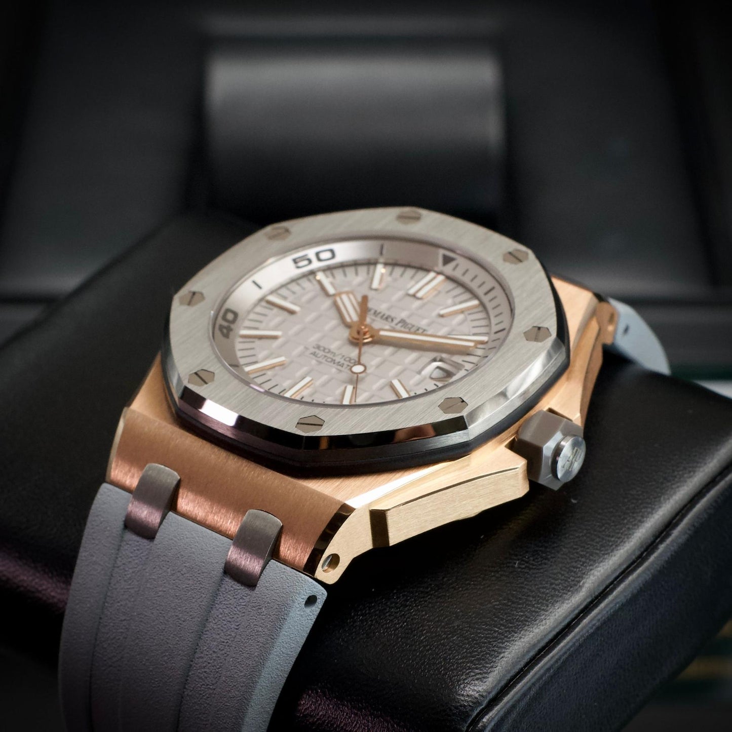 Audemars Piguet Royal Oak Offshore Diver Japan Diver 15711OI 42mm Rose Gold Grey Dial