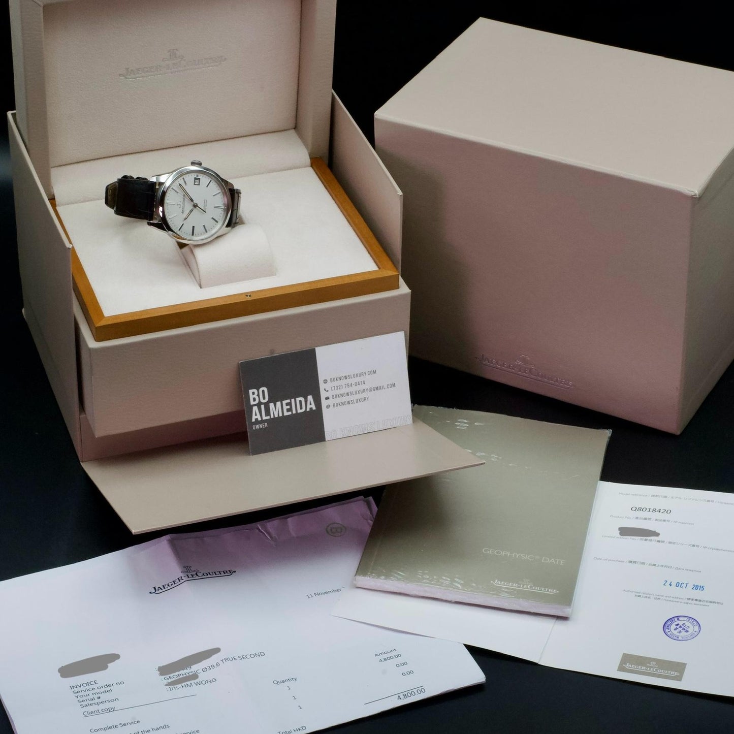 Jaeger-LeCoultre Geophysic True Second 8018420 39mm Steel Silver Dial Papers