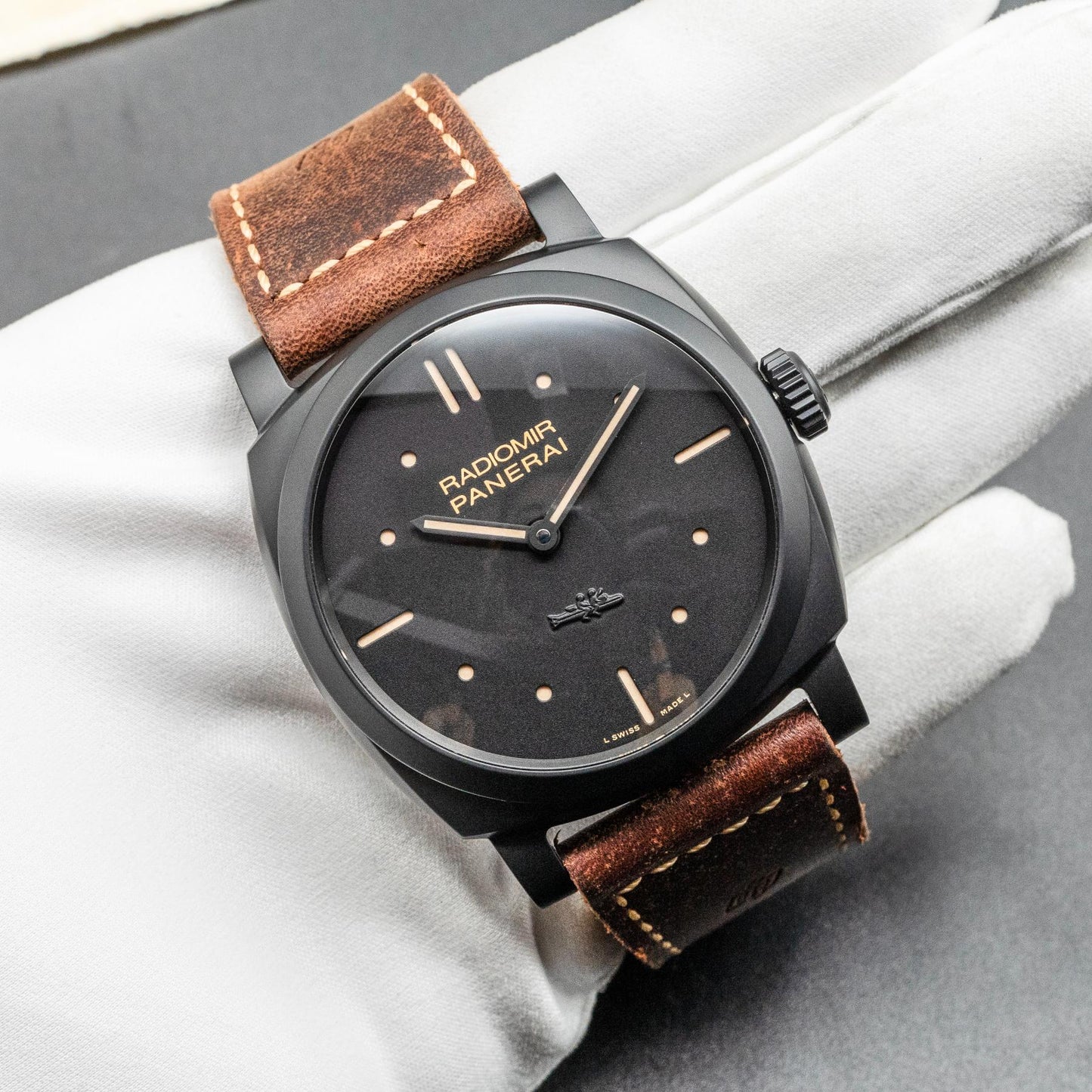 Panerai Radiomir 1940 3 Days Ceramica PAM00577 48mm Black Box Papers